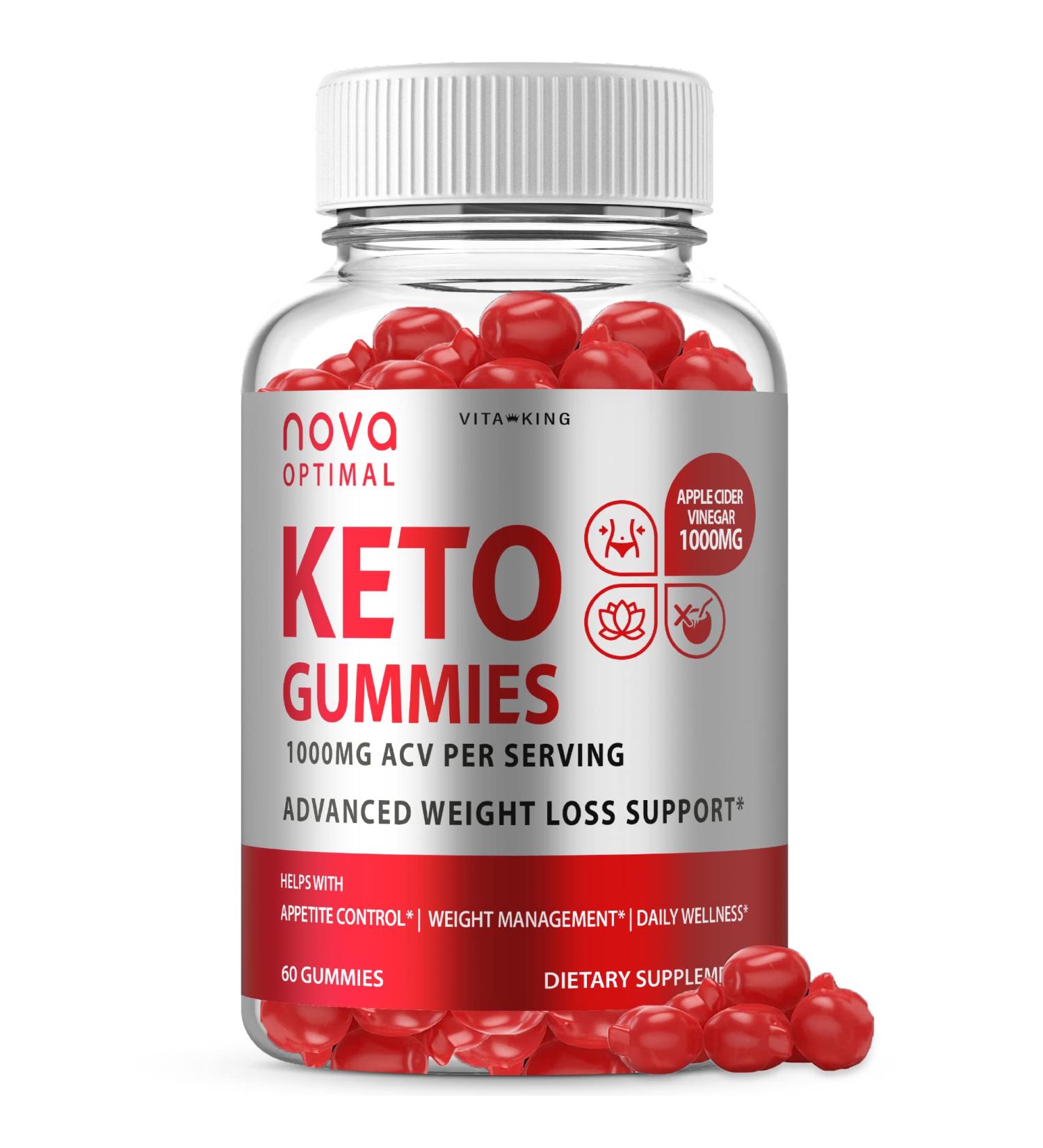 Vitaking Nova Optimal Keto ACV Gummies - 60 Gummies - Buy Online on GoSupps.com
