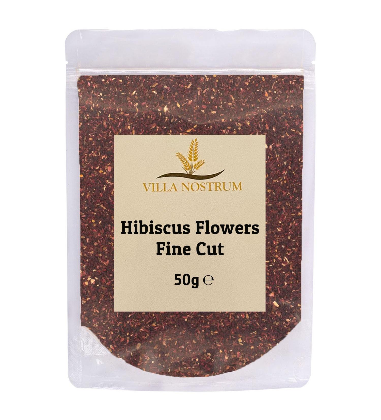 Hibiscus Flowers Fine Cut Loose Tea 50g by Villa Nostrum