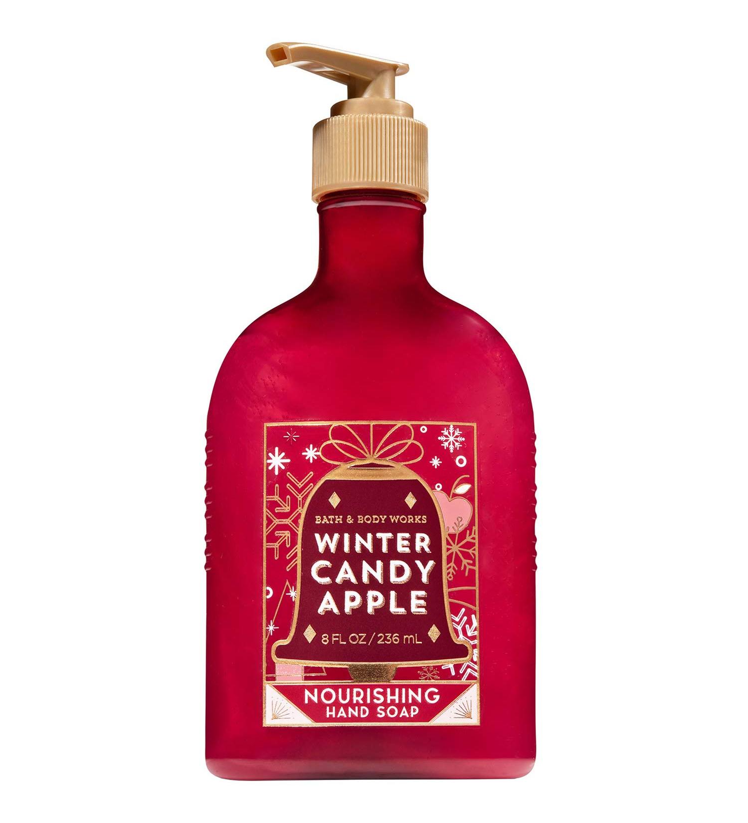 Bath and Body Works WINTER CANDY APPLE Nourishing Hand Soap 8 Fluid Ounce (2018 Edition)