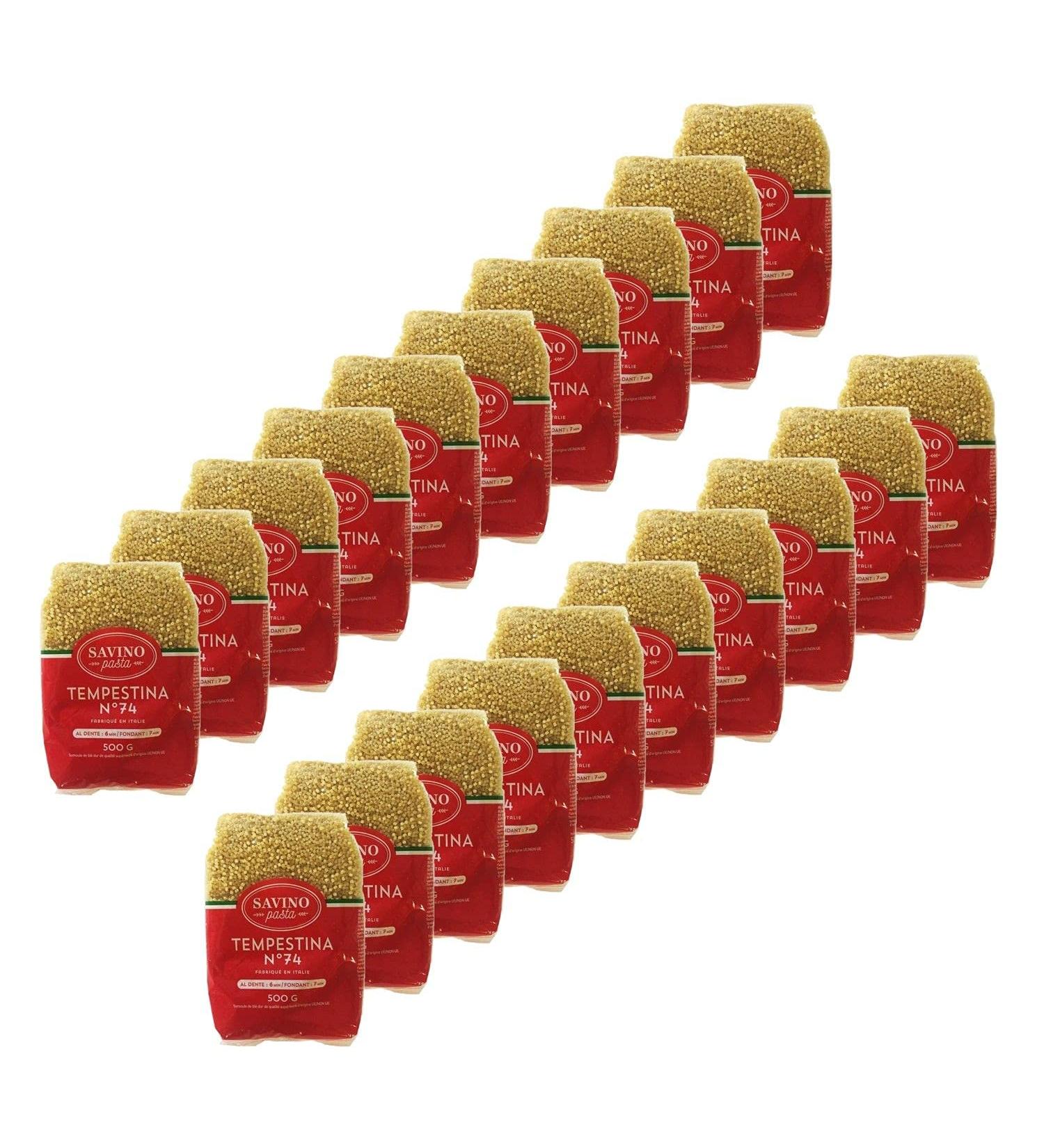 Savino Pasta Lot of 20 small lead pasta pieces Tempestina No. 74 - 500g bag