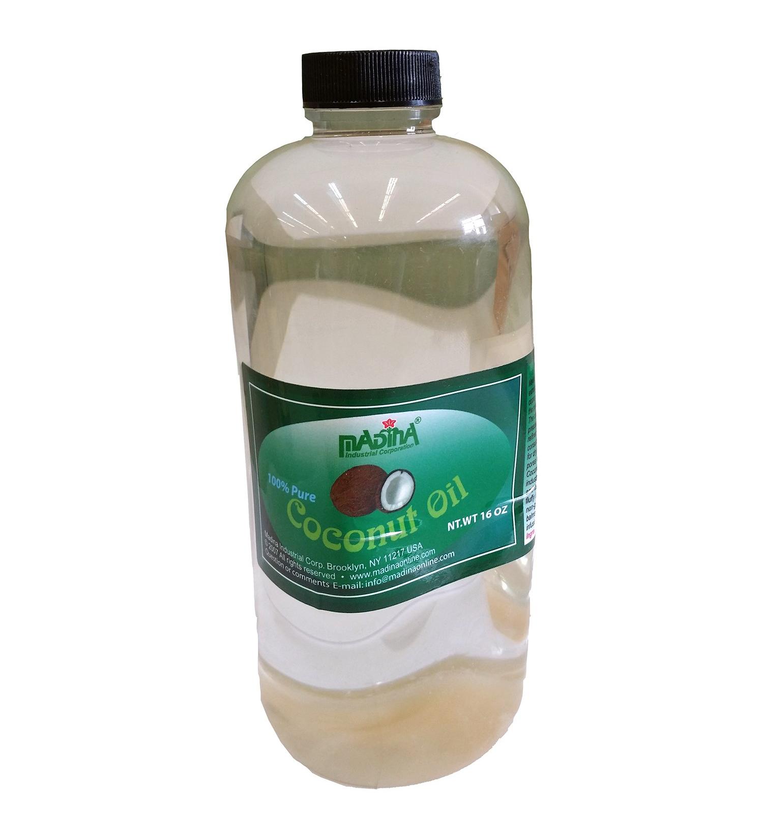 Madina Natural Skin Care Products - Pure Coconut Oil - 16 Oz