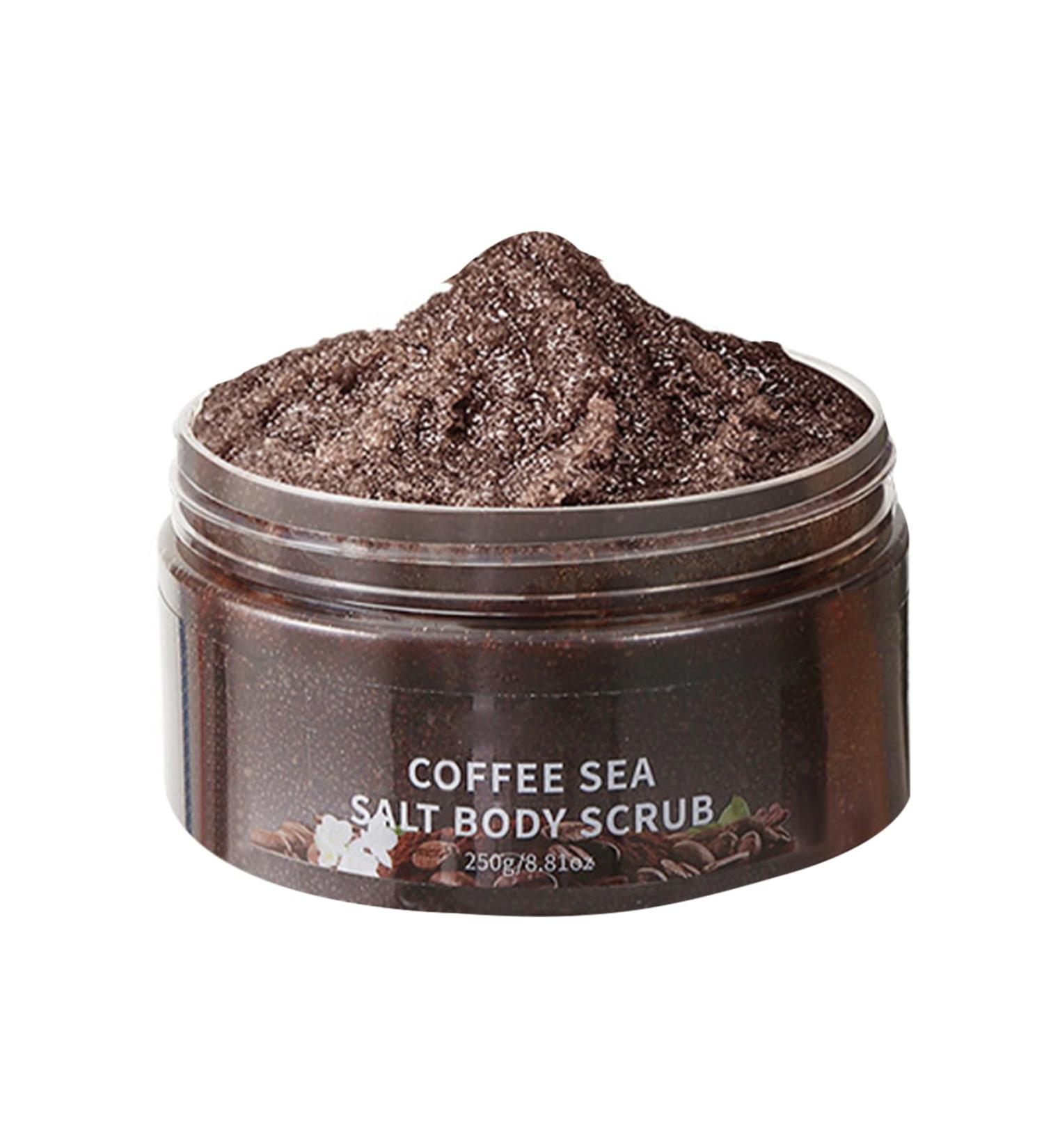 250g Body Scrub Cream - Gentle Exfoliator with Olive Oil for Smooth Hydrated Skin After Showering Coffee One Size One Size Coffee - Buy Online on GoSupps.com