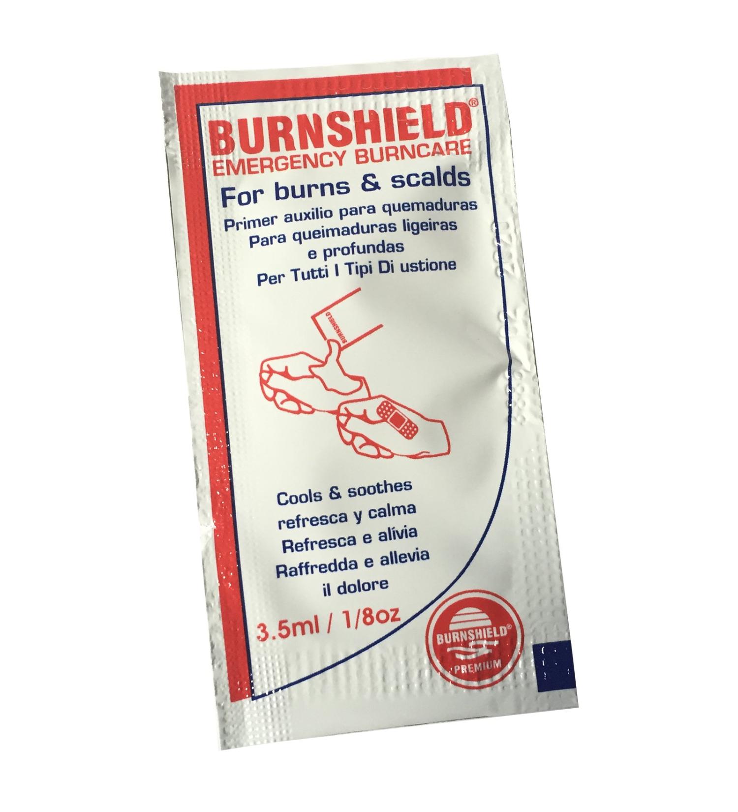 25 x BURNSHIELD Emergency First AID Burn Care SCALDS Cooling Soothing Gel BLOT SACHETS