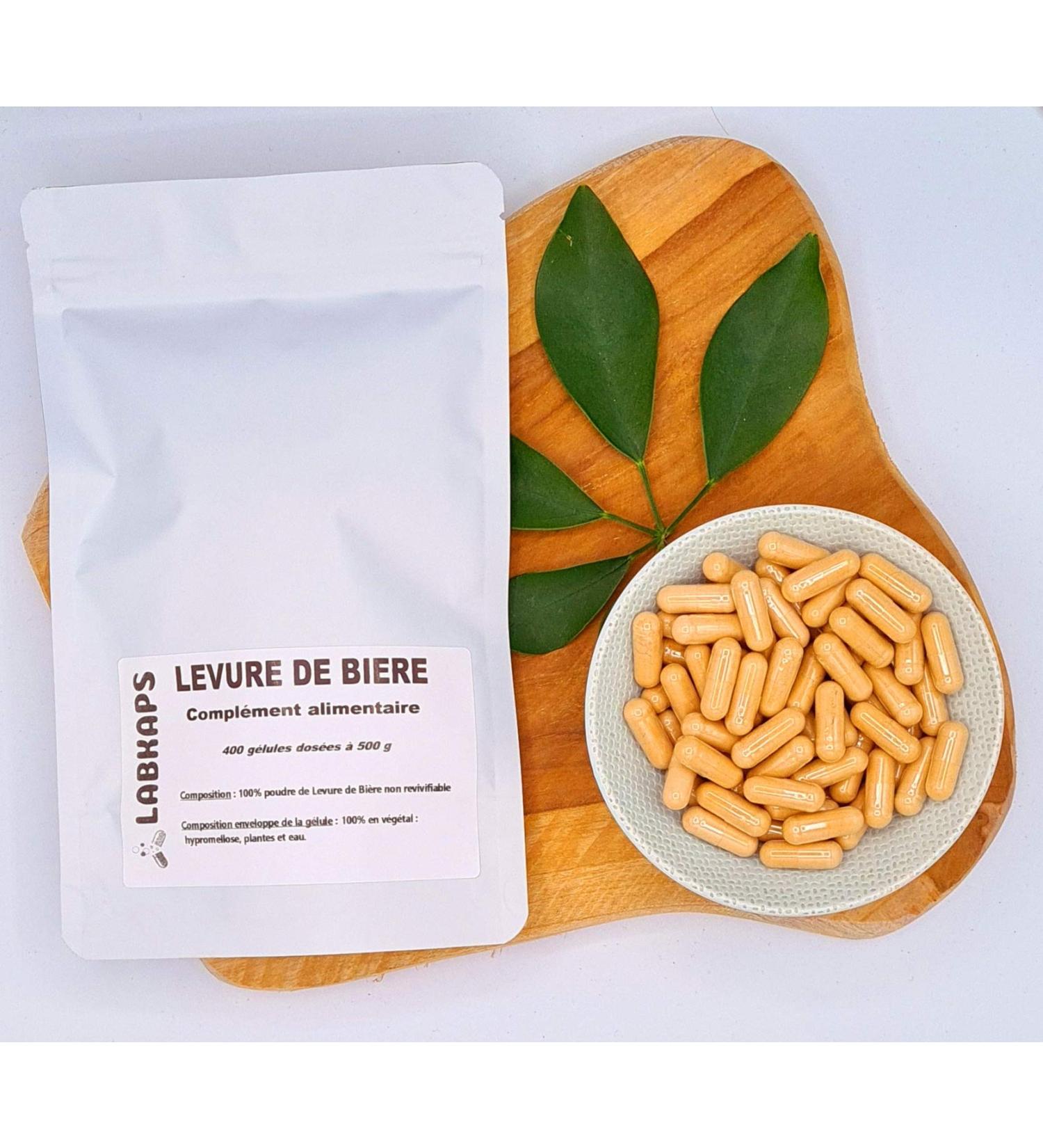 Labkaps Brewer's Yeast 400 capsules 500 mg each 100% vegetable-based capsule shell - food supplement