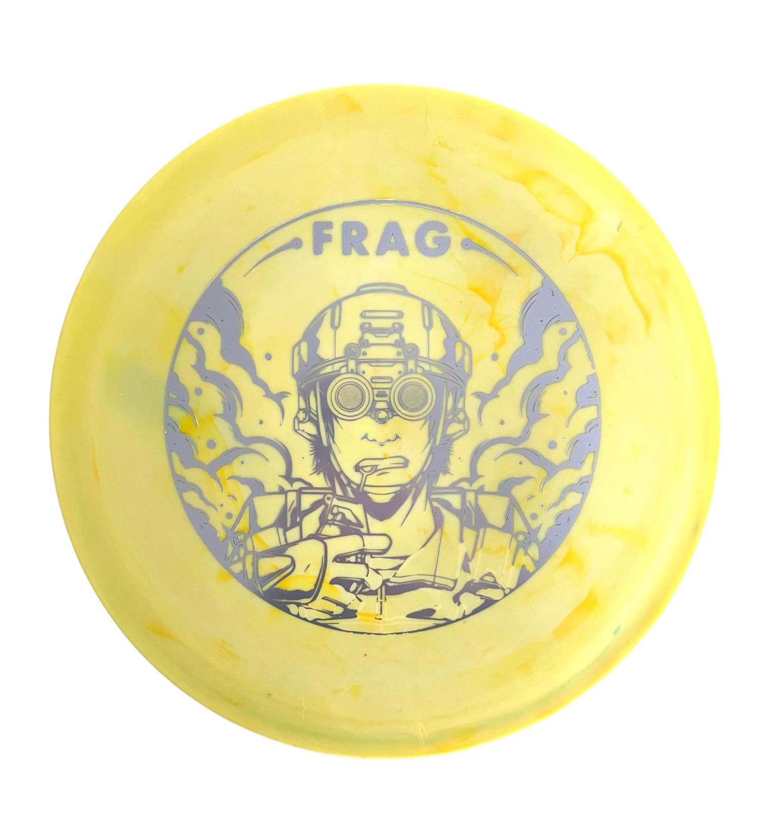 Doomsday Frag Overstable Utility Midrange Disc Golf Disc in Soft Flexible Plastic Yellow