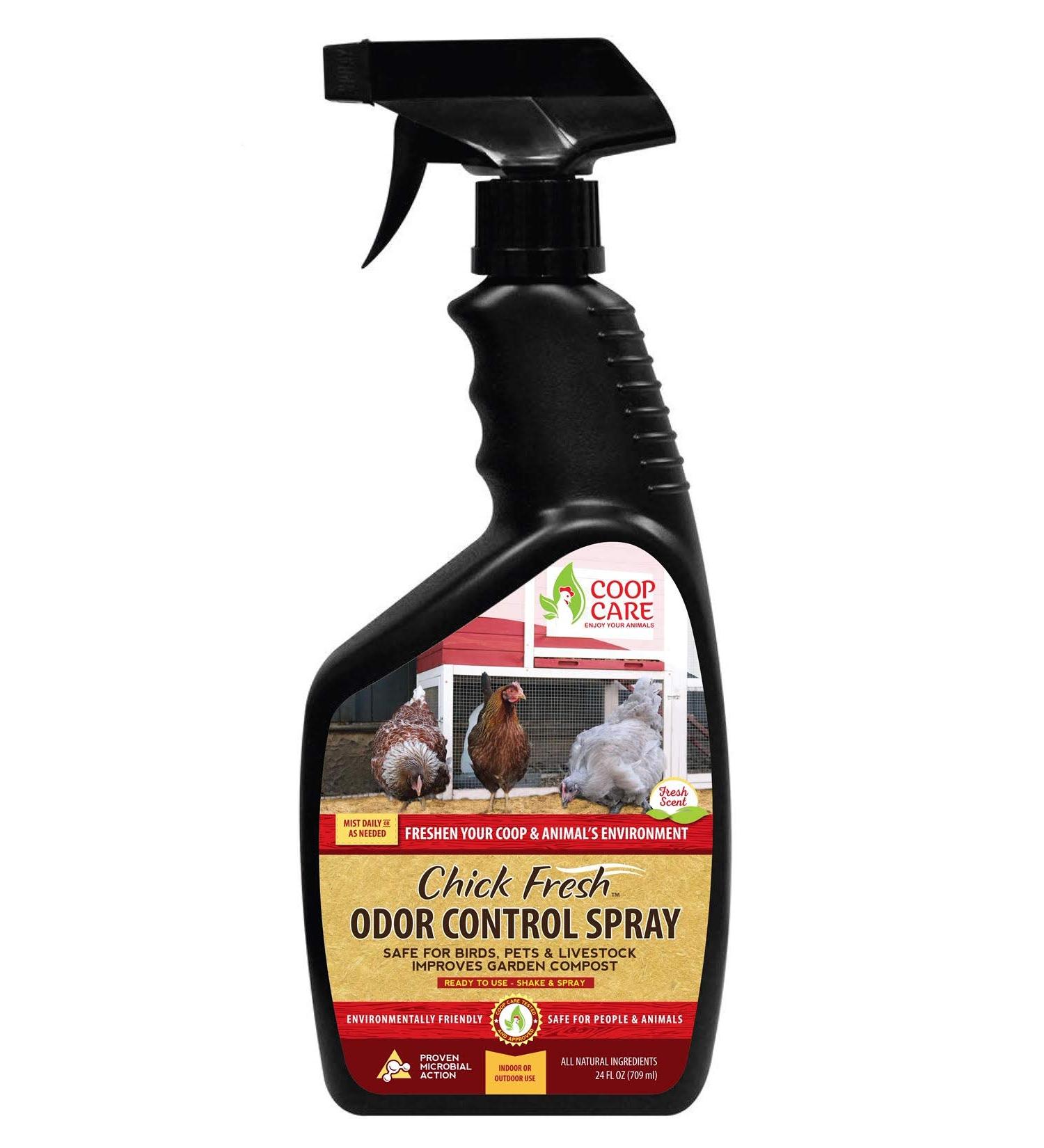Chick Fresh Odor Control Spray for Backyard Chickens - Eliminates Coop & Brooder Odor! 24 oz Bottle - Buy Online on GoSupps.com