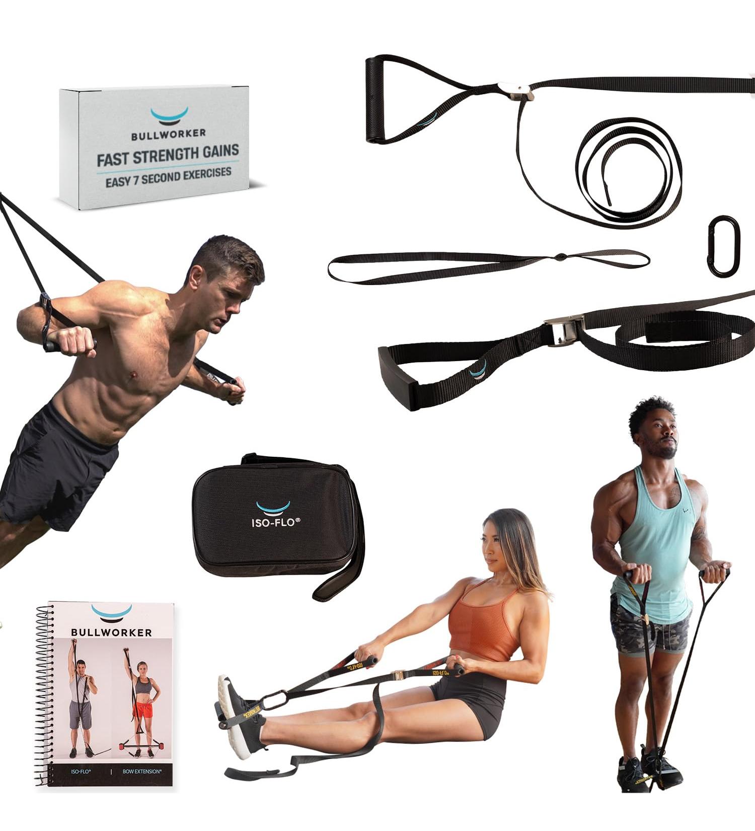 ISO-FLO Isometric Exercise Equipment | Suspension Trainer Straps & Resistance Bands for Home Gym - Perfect for Calisthenics Pilates & Strength Training - Buy Online on GoSupps.com