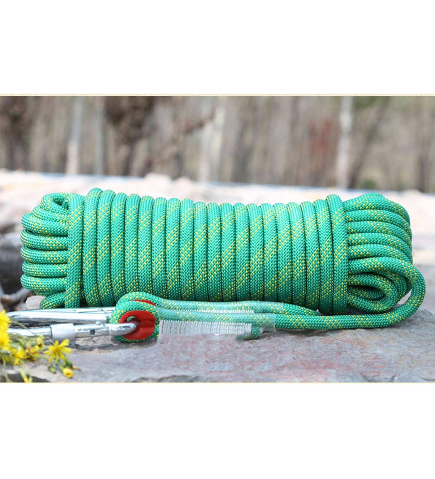 Hxoity 16mm Static Climbing Rope - 10m 50m 100m 150m 200m | Durable Outdoor Tree Climbing Equipment & Parachute Rope - Buy Online on GoSupps.com