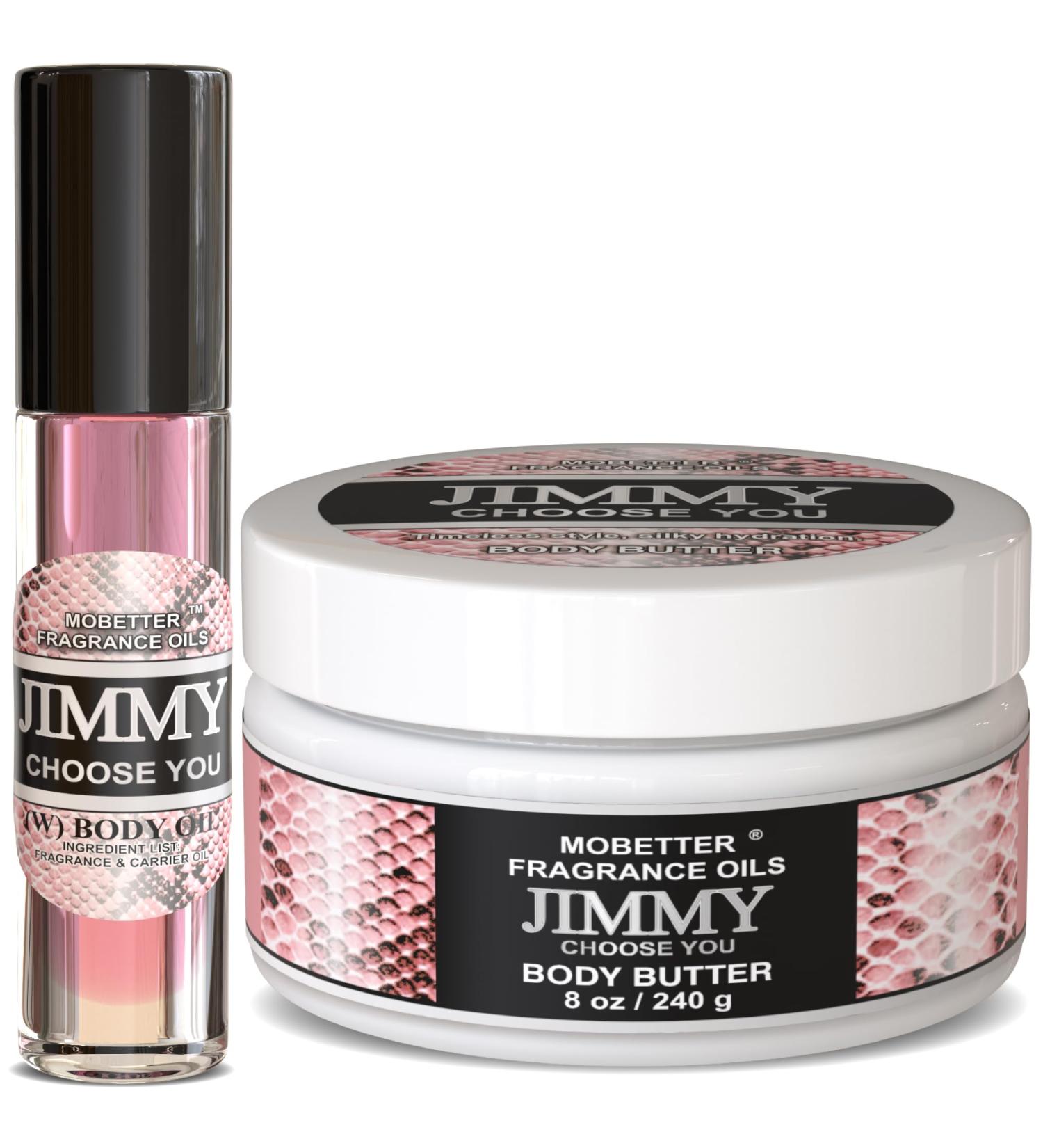 MOBETTER FRAGRANCE OILS Jimmy Choose You Body Butter & Body Oil Set Moisturizing Body Care Nourishing Feel Long-Lasting Scent - Buy Online on GoSupps.com