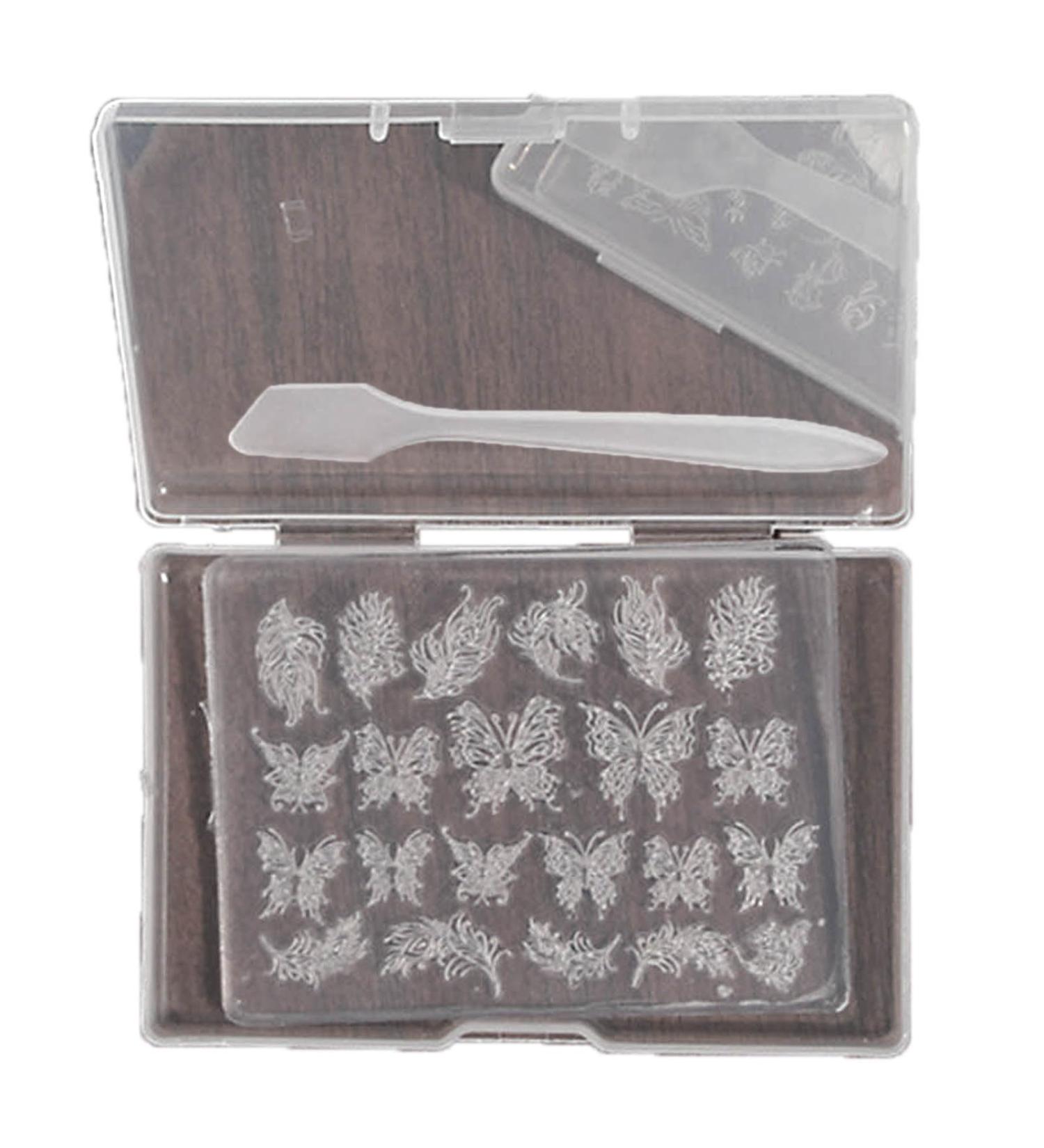 MCAORI 3D Nail Art Mold with Variety of Patterns Template Carving Sticker Stencil Tools Creative Stunning Nail Decorations - Buy Online on GoSupps.com
