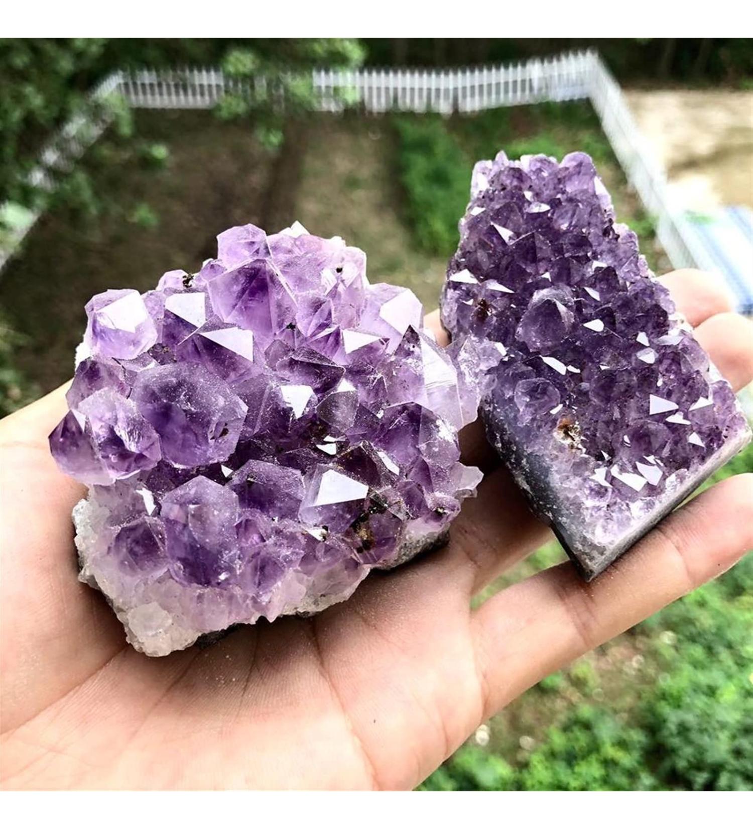 Natural Crystal Rough Natural Crystal Rough Amethyst Stones Crystal Decorative Stones Geode Irregular Amethyst Cluster Quartz Home Decor Natural Stone Home Decoration (Color : 500g Size : Mix Rando Mix random 500g - Buy Online on GoSupps.com