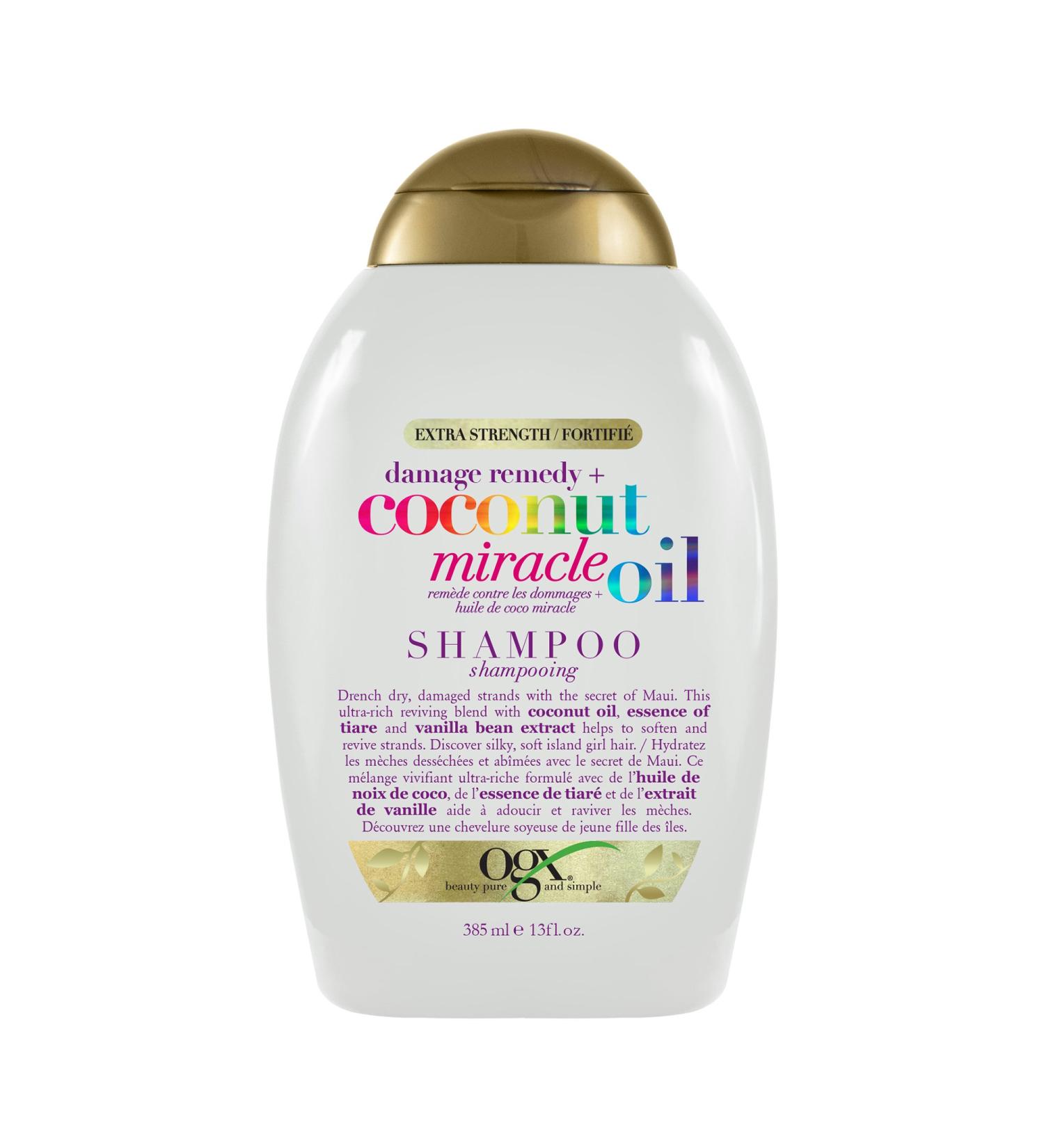 OGX Extra Strength Damage Remedy + Coconut Miracle Oil Shampoo 385ml - Buy Online on GoSupps.com