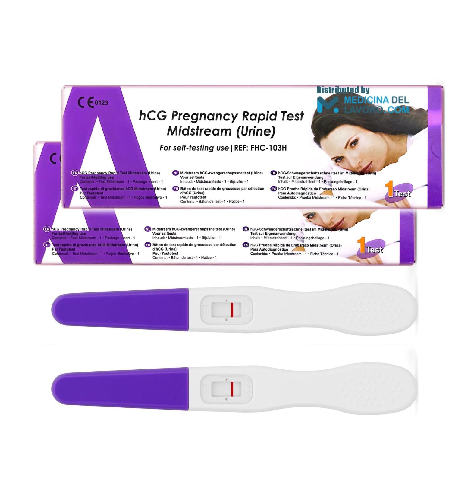 Buy Early Pregnancy Test - 99.5% Accurate 2 Sticks Fast Results | MedicinadellAvoro.com - Buy Online on GoSupps.com