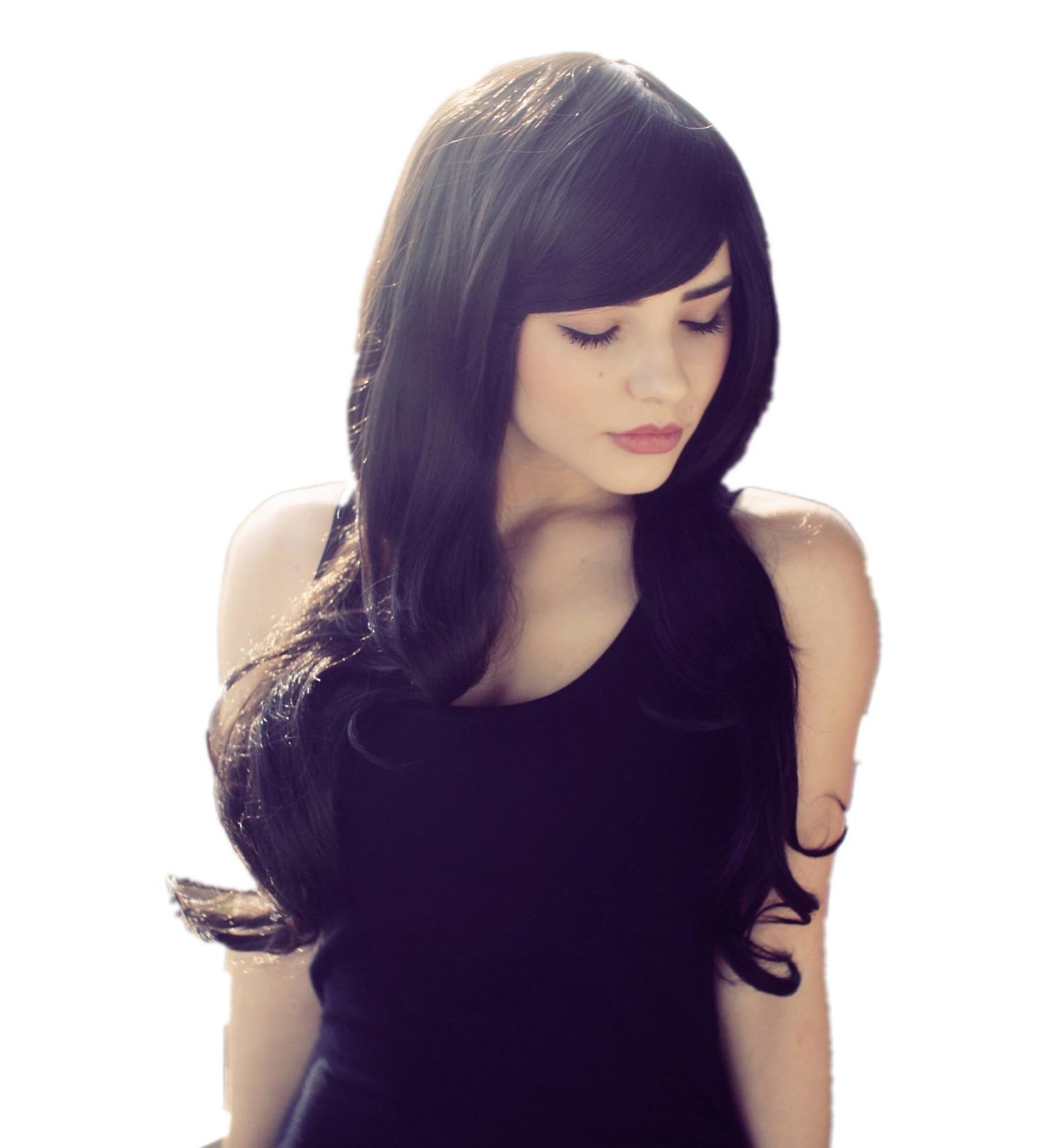 Shop Prettyland Ladies 70cm Long Curly Wavy Natural Everyday Wig in Black C086 - International Shipping Available - Buy Online on GoSupps.com