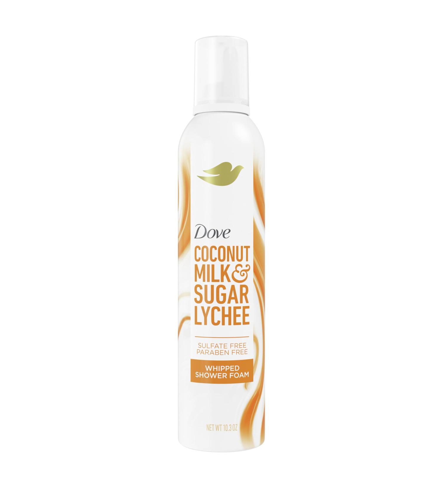 Dove Whipped Shower Foam Coconut & Lychee For Women for Hydrated & Soft Skin 10.3 OZ - Buy Online on GoSupps.com