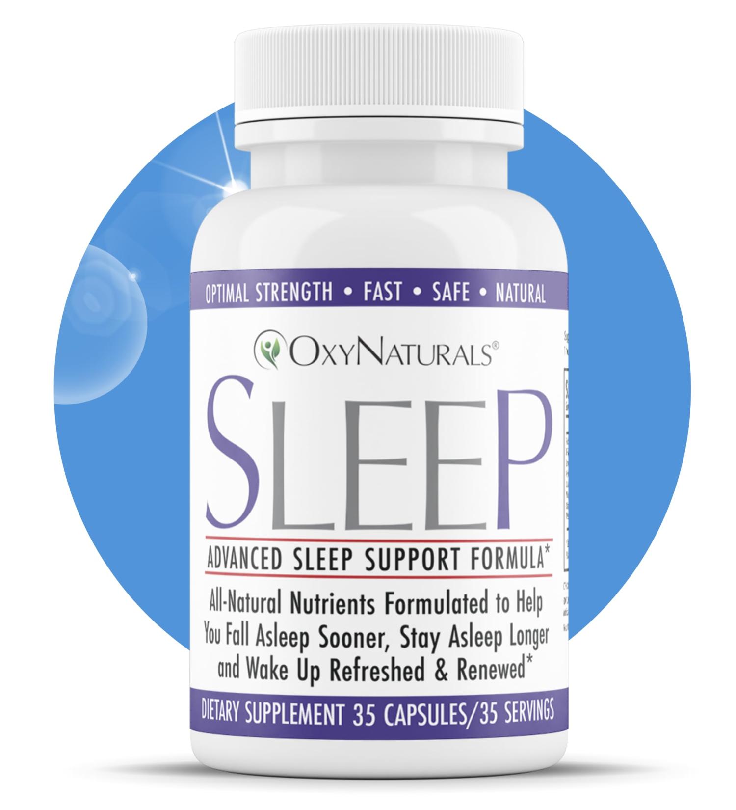 All-Natural Sleep Formula | Relax Fall Asleep Fast & Stay Asleep Longer - 30 Servings - Buy Online on GoSupps.com