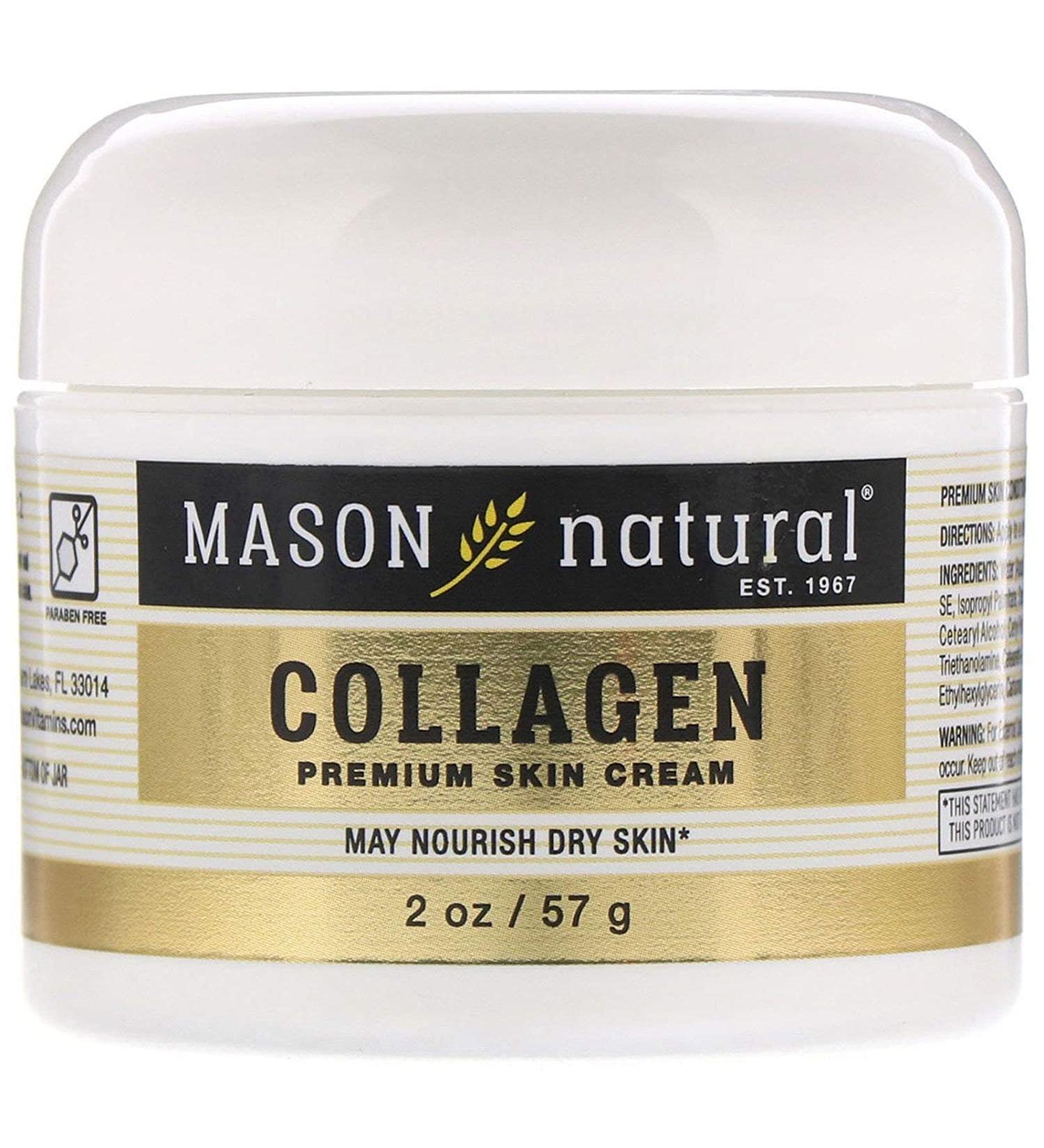 Mason Natural Collagen Skin Cream - 2 oz Pear Scent | Premium Anti-Aging Moisturizer - Buy Online on GoSupps.com