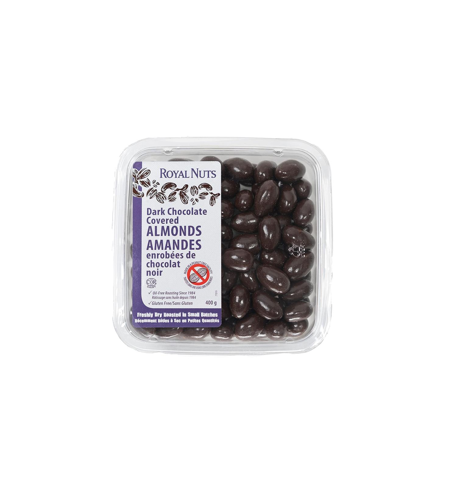 ROYAL NUTS Dark Chocolate Almonds 400 Grams (Package May Vary) - Buy Online on GoSupps.com