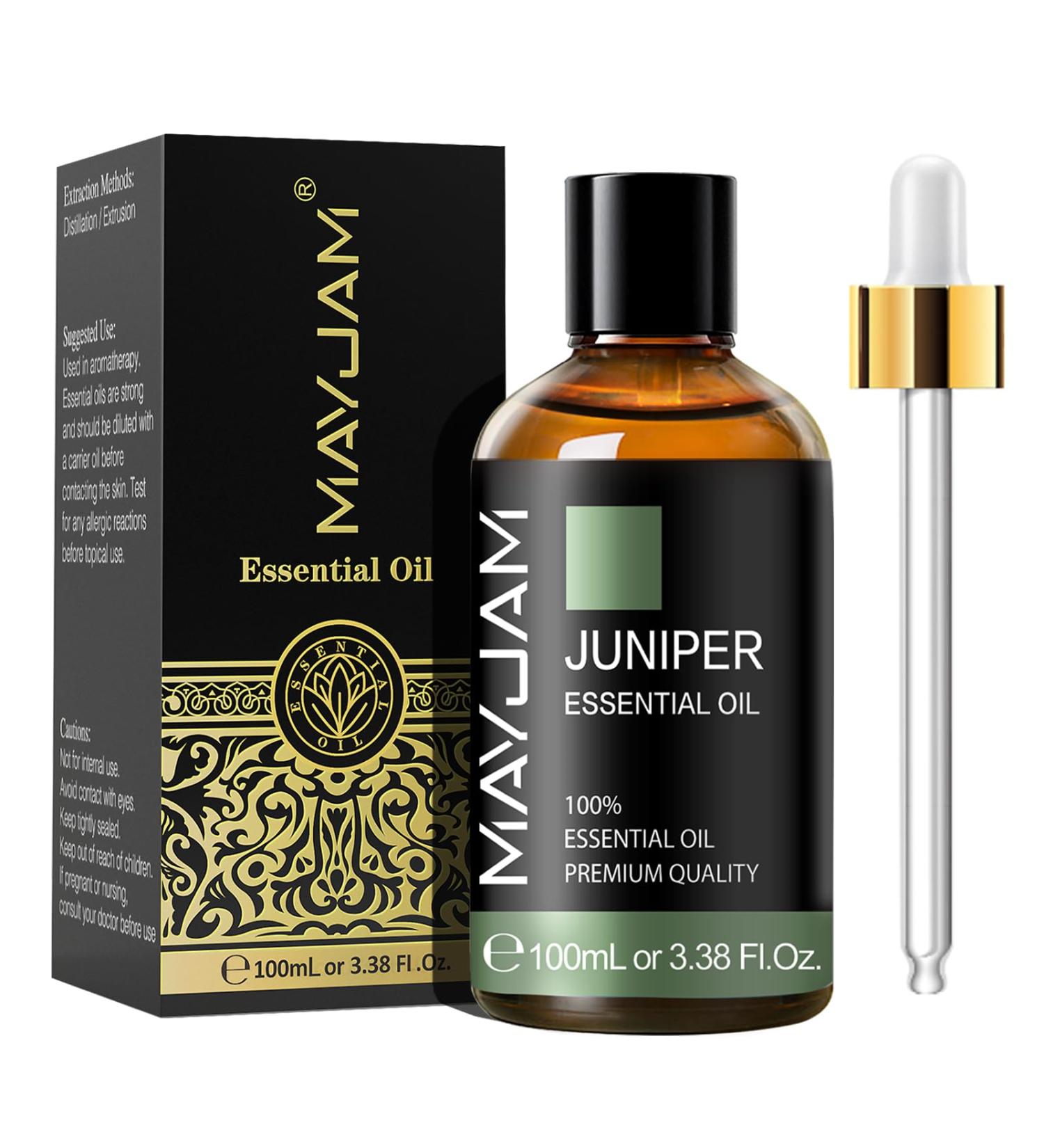 MAYJAM Juniper Essential Oil 100ML - Pure Juniper Oil for Diffuser Humidifier DIY Home & Wardrobes - Aromatherapy & Wellness - Buy Online on GoSupps.com