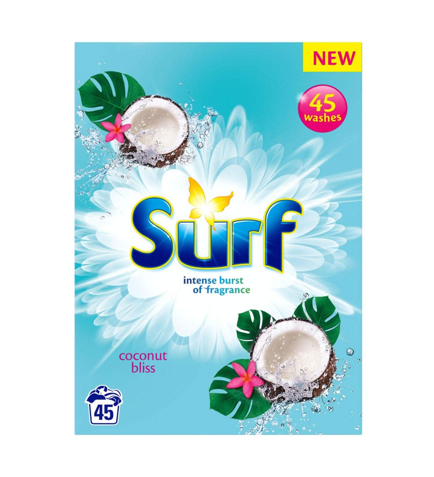 Surf Coconut Washing Powder 45 Wash - 5g (Pack of 1) | Eco-Friendly Laundry Detergent - Buy Online on GoSupps.com
