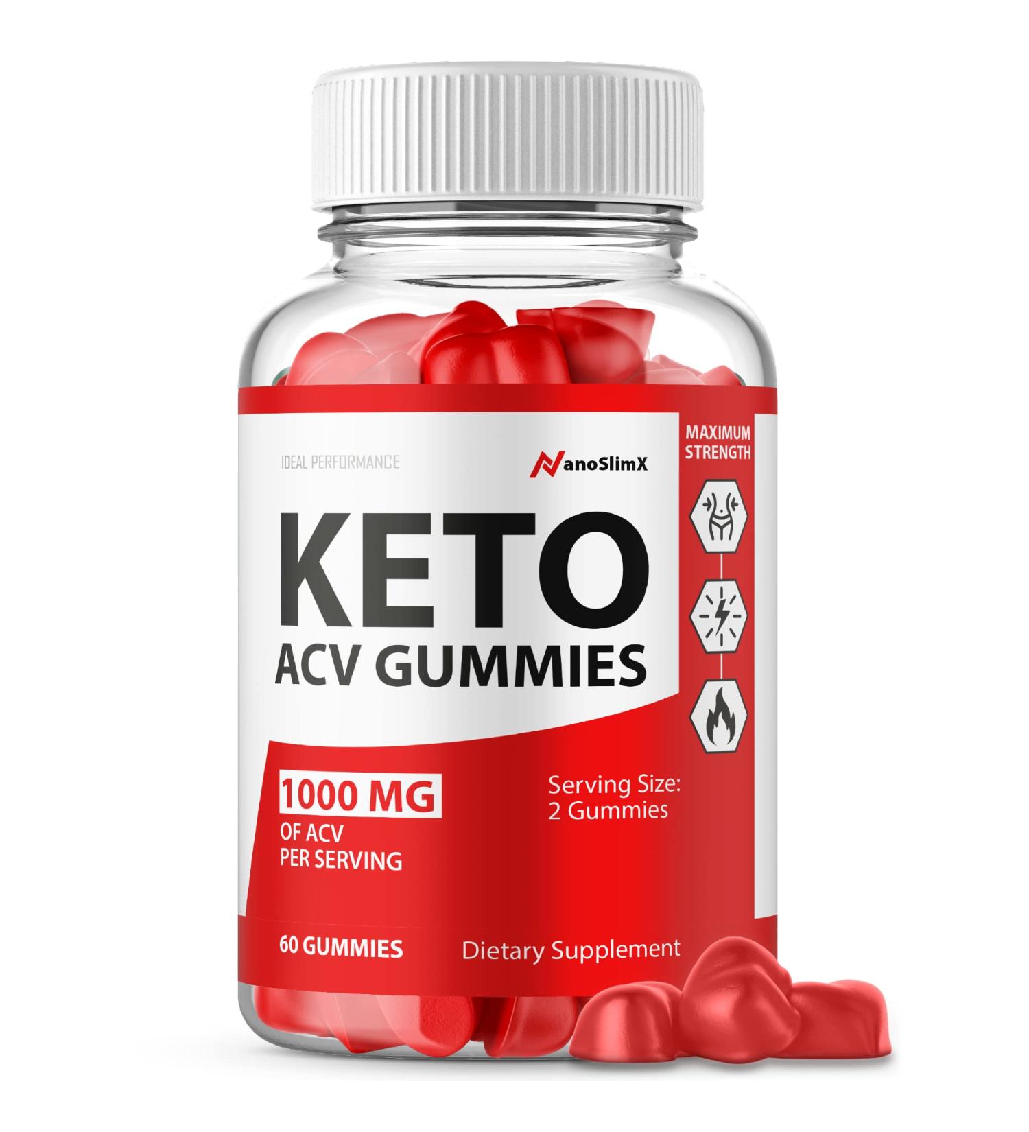 Nano Slimx Keto ACV Gummies - 60 Gummies - Buy Online on GoSupps.com