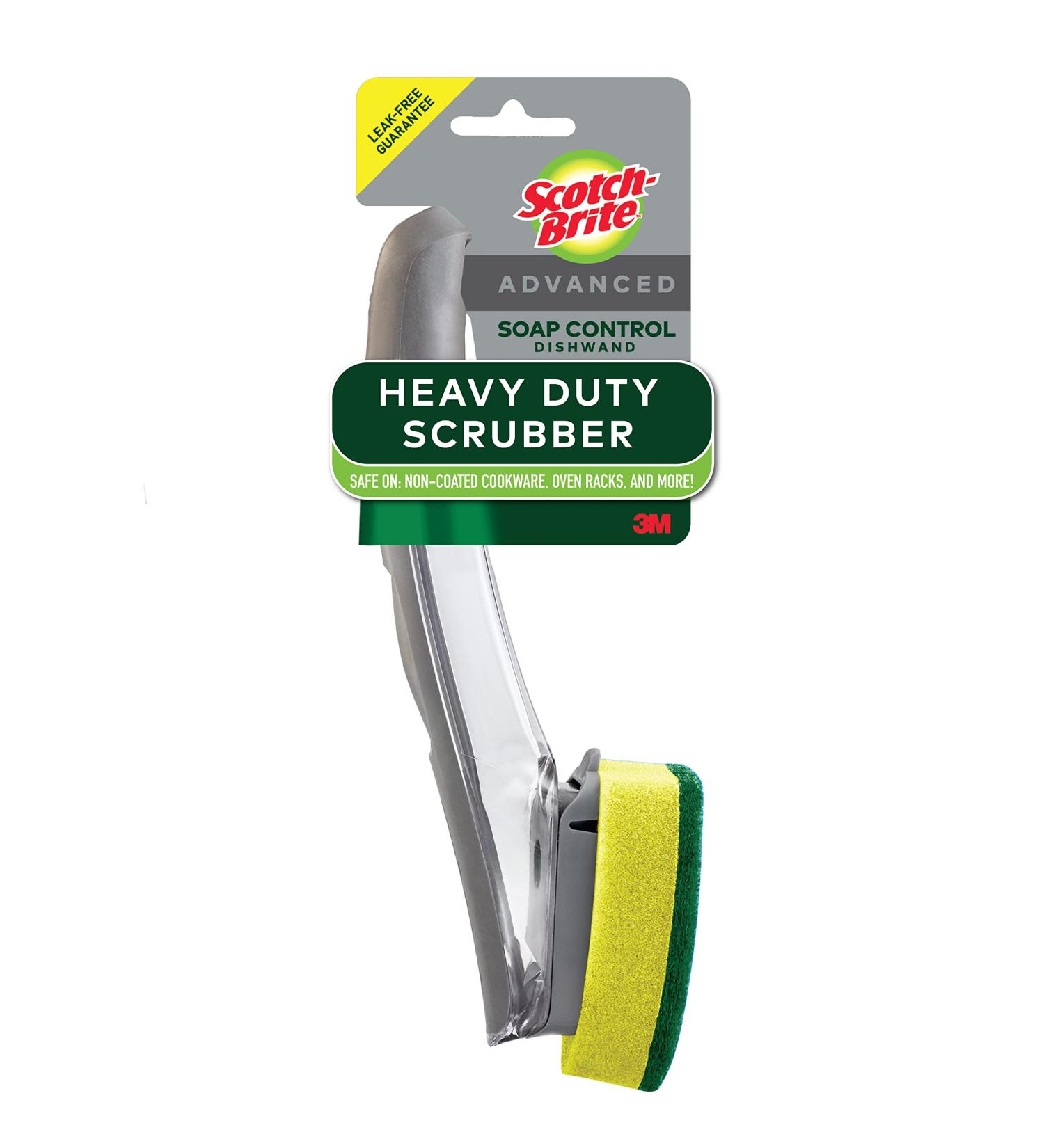 Scotch-Brite Heavy Duty Soap Control Dishwand | Keep Hands Clean, Control Soap with Button | Long Lasting & Reusable - Buy Online on GoSupps.com