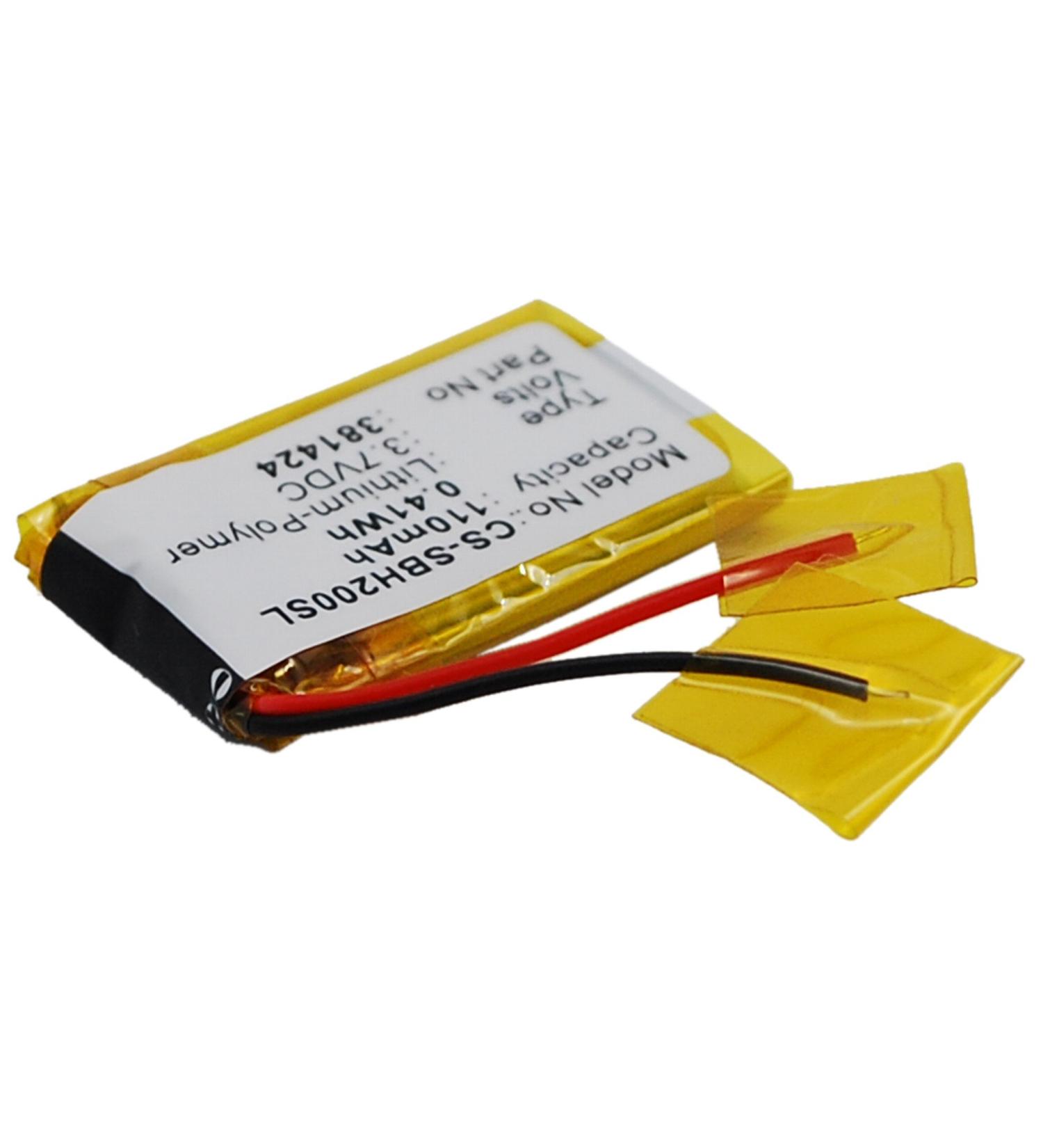 Buy 3.7V 110mAh 381424 AHB441623 Battery Replacement for SBH-20 | International Shipping Available - Buy Online on GoSupps.com