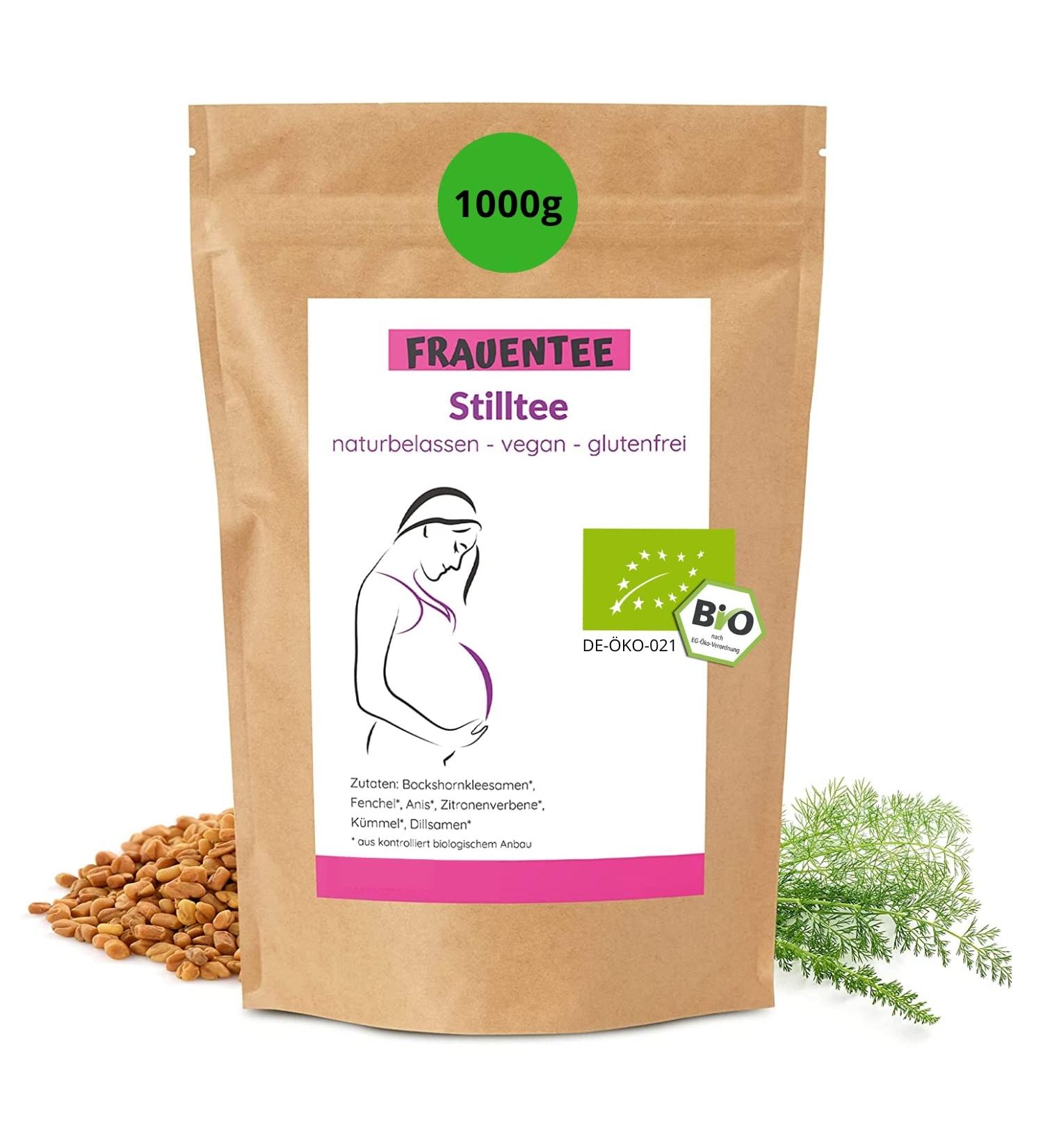 Bio Jumps of Breastfeeding Tea 1000g | Natural Vegan Gluten-Free Herbal Blend | Additive & Aroma-Free Premium Quality Tea - Buy Online on GoSupps.com