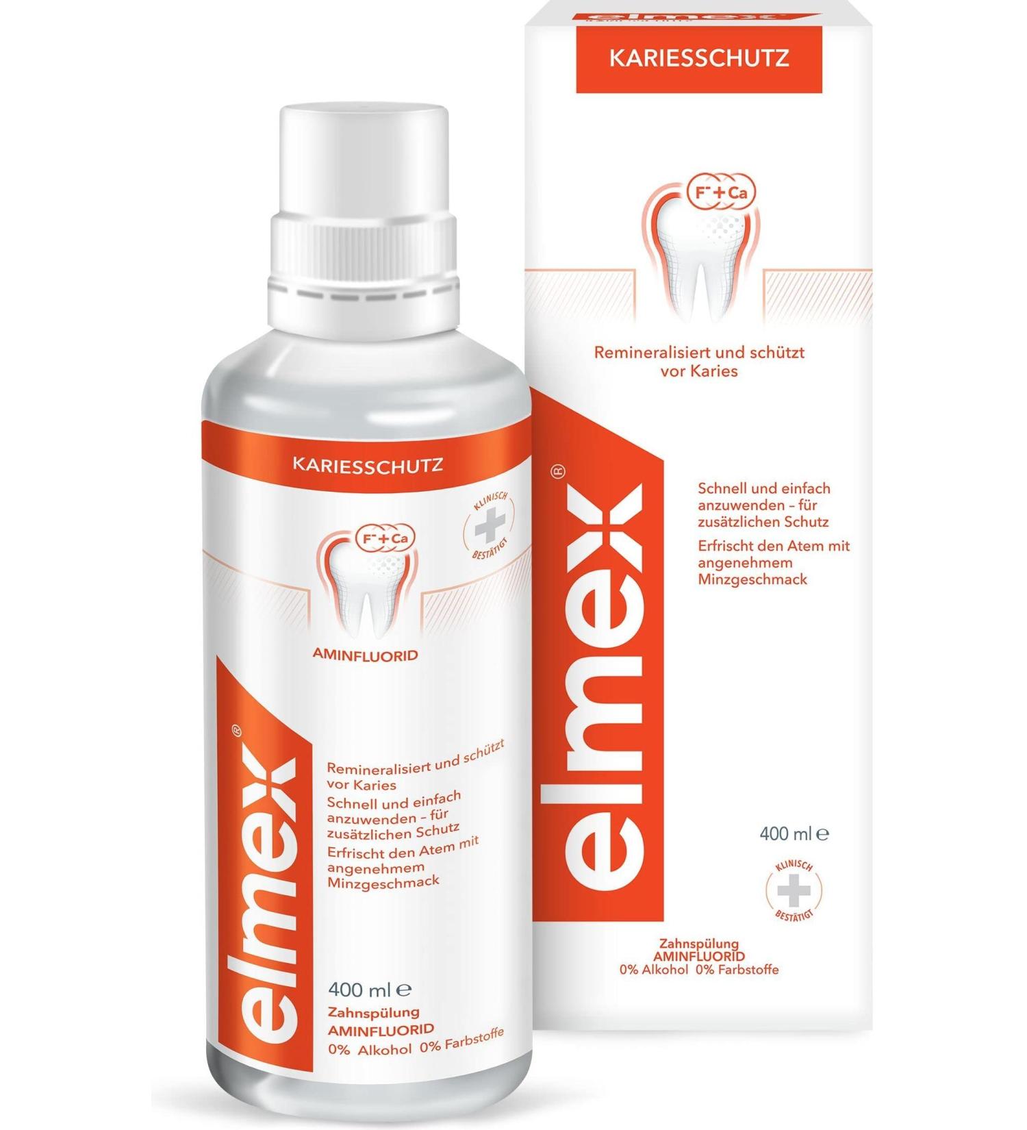 Elmex Anti Cavity Mouthwash 400ml - Dental Care Essential for Strong Teeth - Buy Online on GoSupps.com