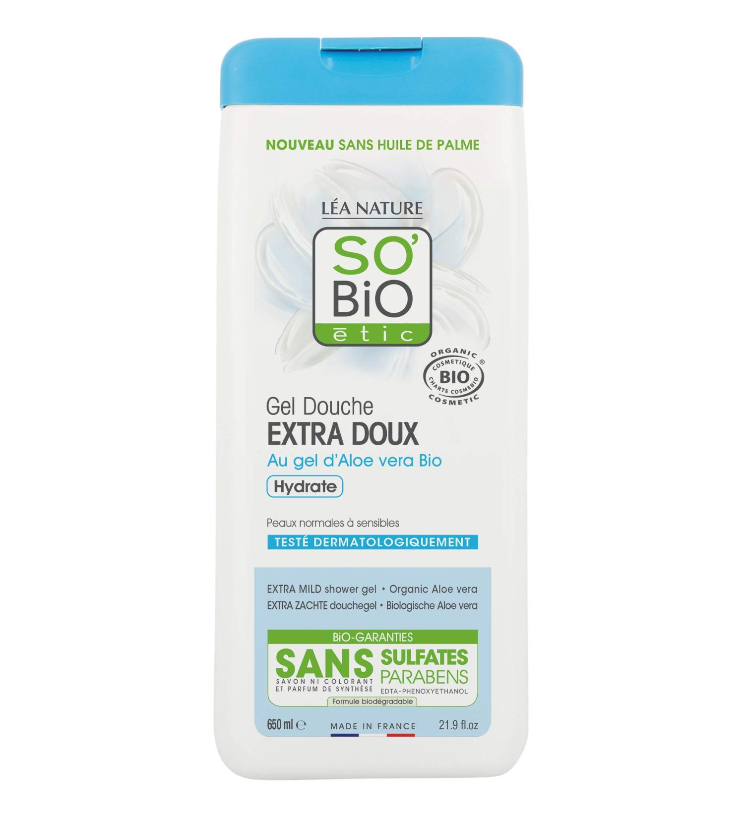 SO'BiO tic Super Soft Shower Gel with Aloe Vera 650 ml - Buy Online on GoSupps.com
