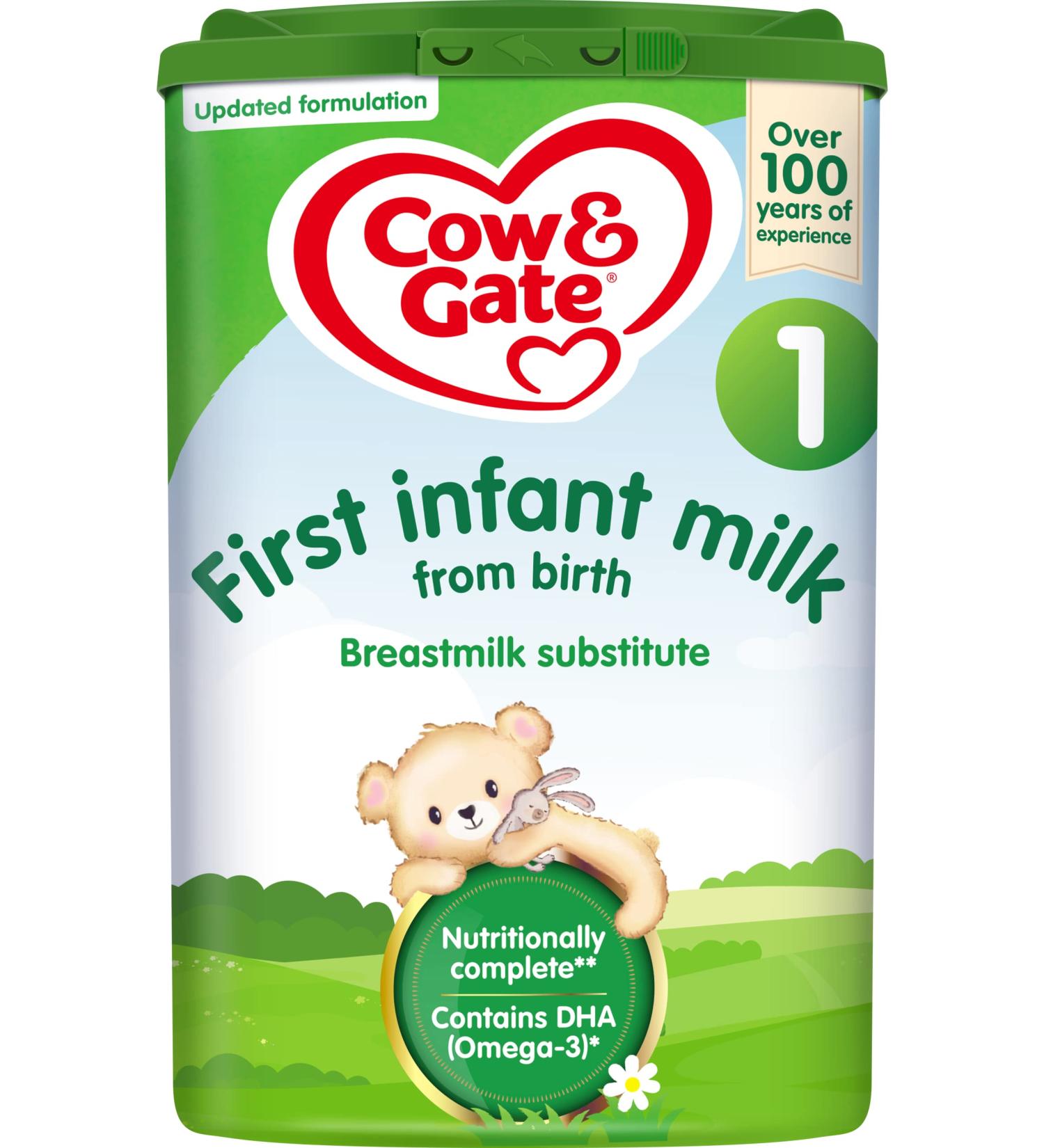 Cow & Gate 1 First Infant Baby Milk Powder Formula 800g - From Birth - Buy Online on GoSupps.com