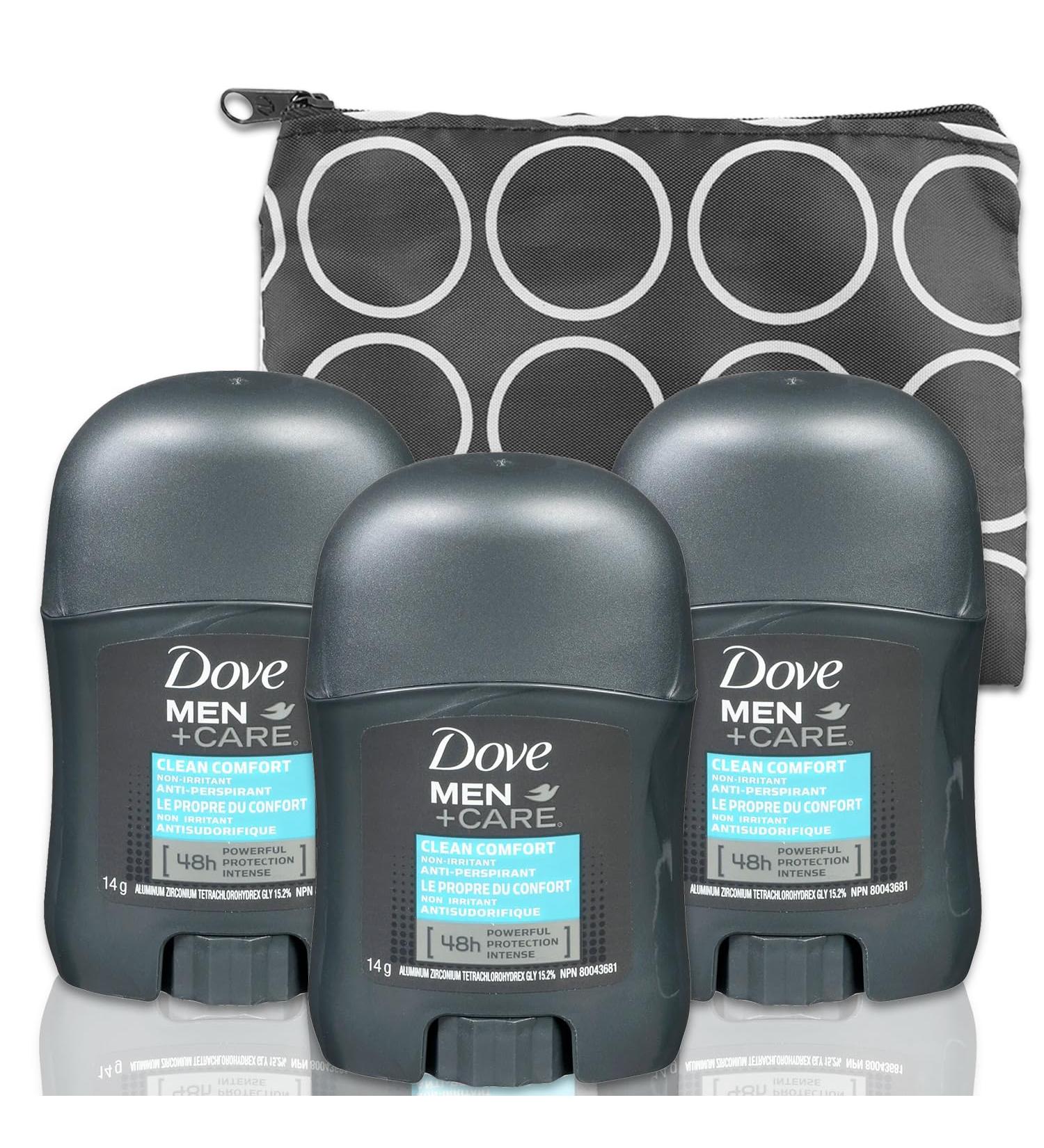 Dove Men's Deodorant Clean Comfort Bundle - 3 Sticks 48 Hour Protection | Men's Deodorant & Antiperspirant Pack - Buy Online on GoSupps.com