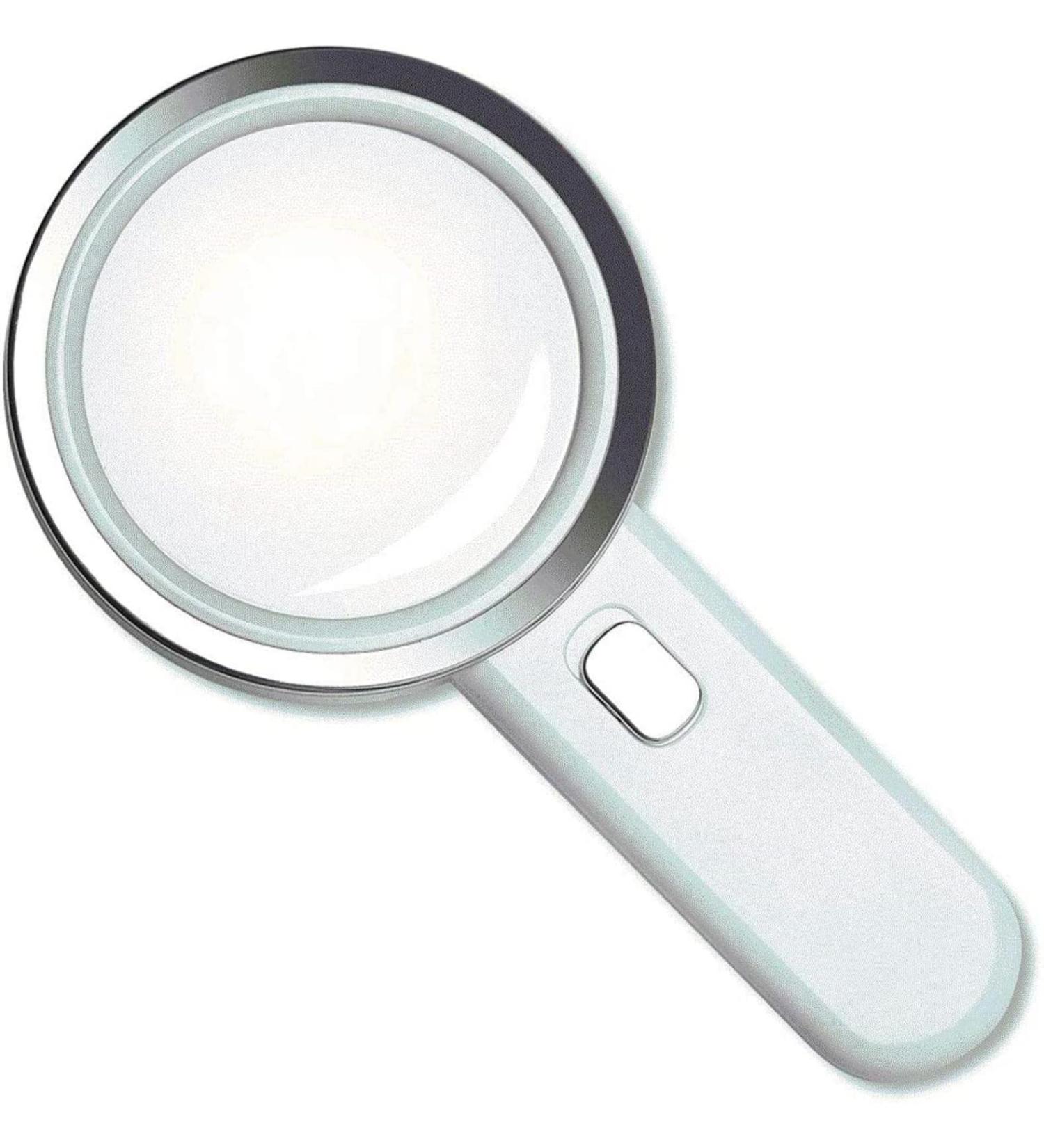 Professional Handheld Large Lighted Magnifier for Seniors Reading Coins Exploring Full of Stars - Buy Online on GoSupps.com