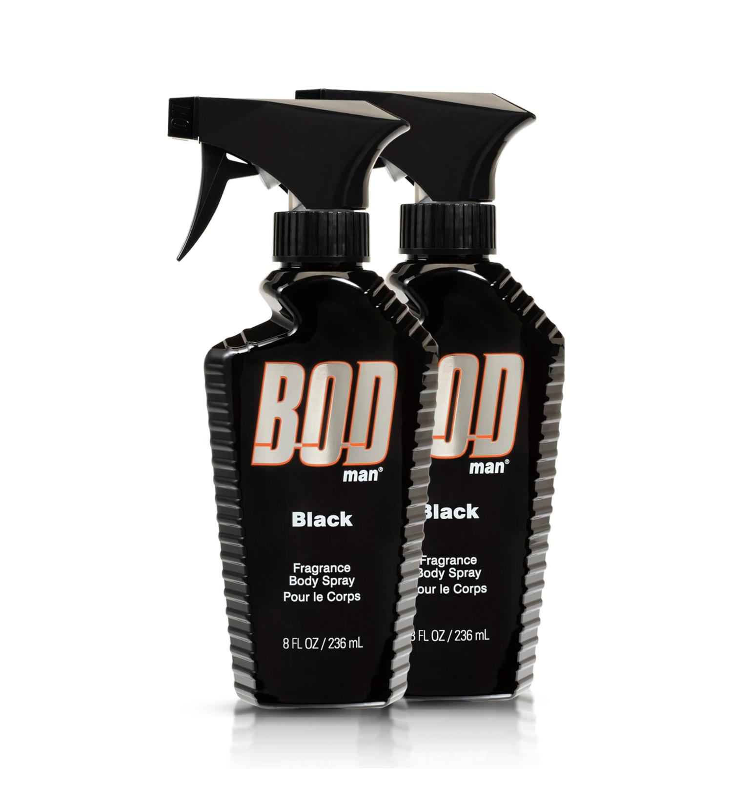 BOD man Fragrance Body Spray Black 8 fl oz (Pack of 2) Black 2 pack - Buy Online on GoSupps.com