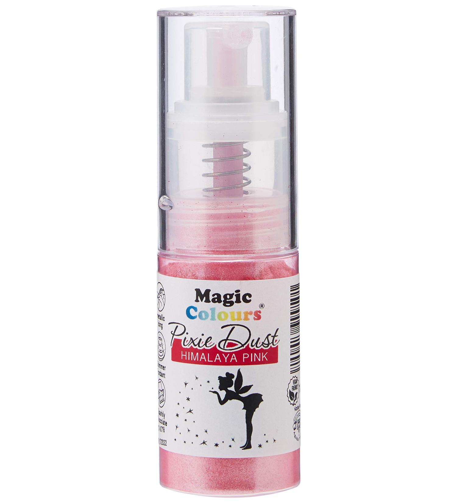 Magic Colours Pixie Dust Edible Glitter Powder Spray for Cake Decoration (Himalaya Pink) - Buy Online on GoSupps.com