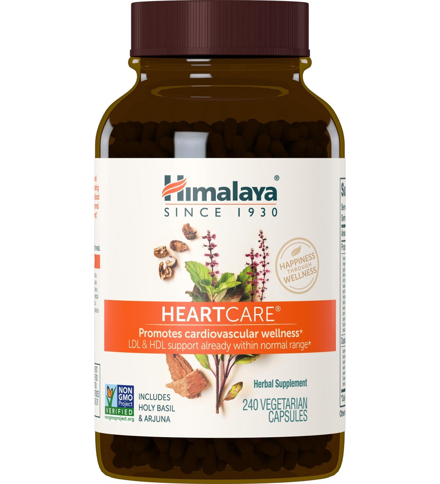 Himalaya HeartCare - 240 Vegetarian Capsules for Heart Health Support - Buy Online on GoSupps.com