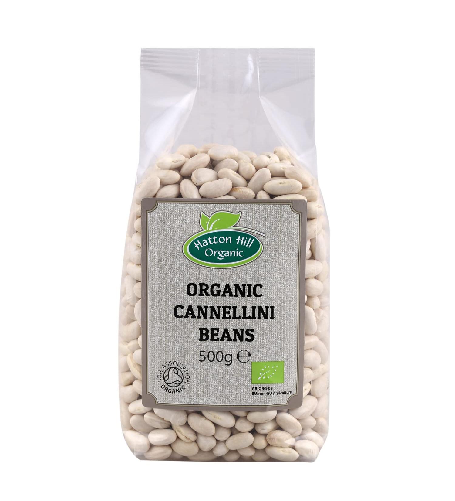Organic Cannellini Beans 500g | Hatton Hill Organic | Free UK Delivery - Buy Online on GoSupps.com