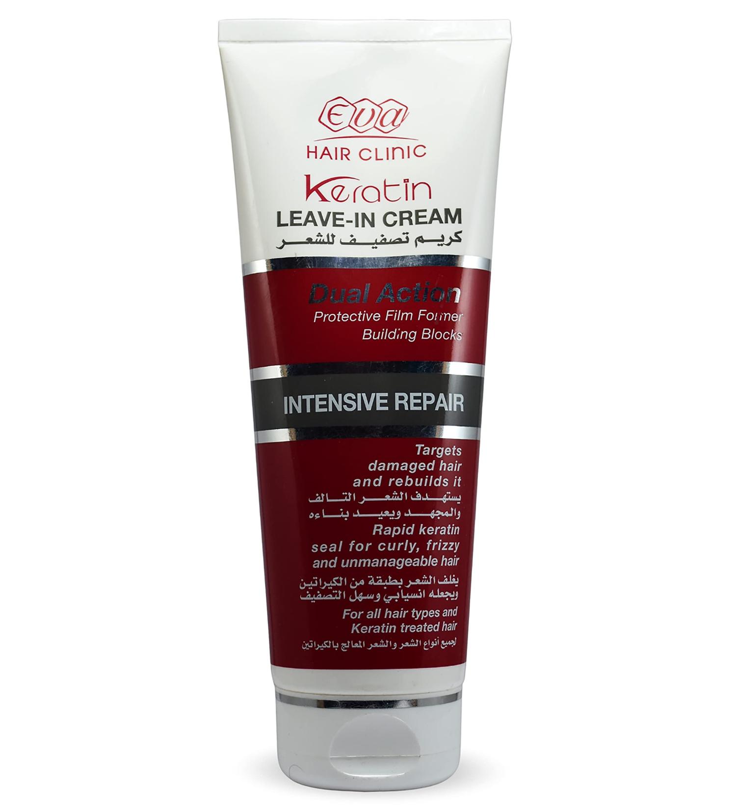 Eva Hair Keratin Leave-In Cream 6.76 oz - Nourishes & Strengthens Damaged Hair - Buy Online on GoSupps.com