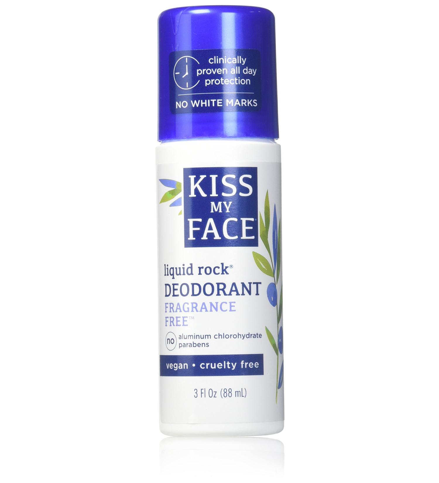 Kiss My Face Natural Liquid Rock Deodorant Fragrance-Free 3 oz (Pack of 3)
