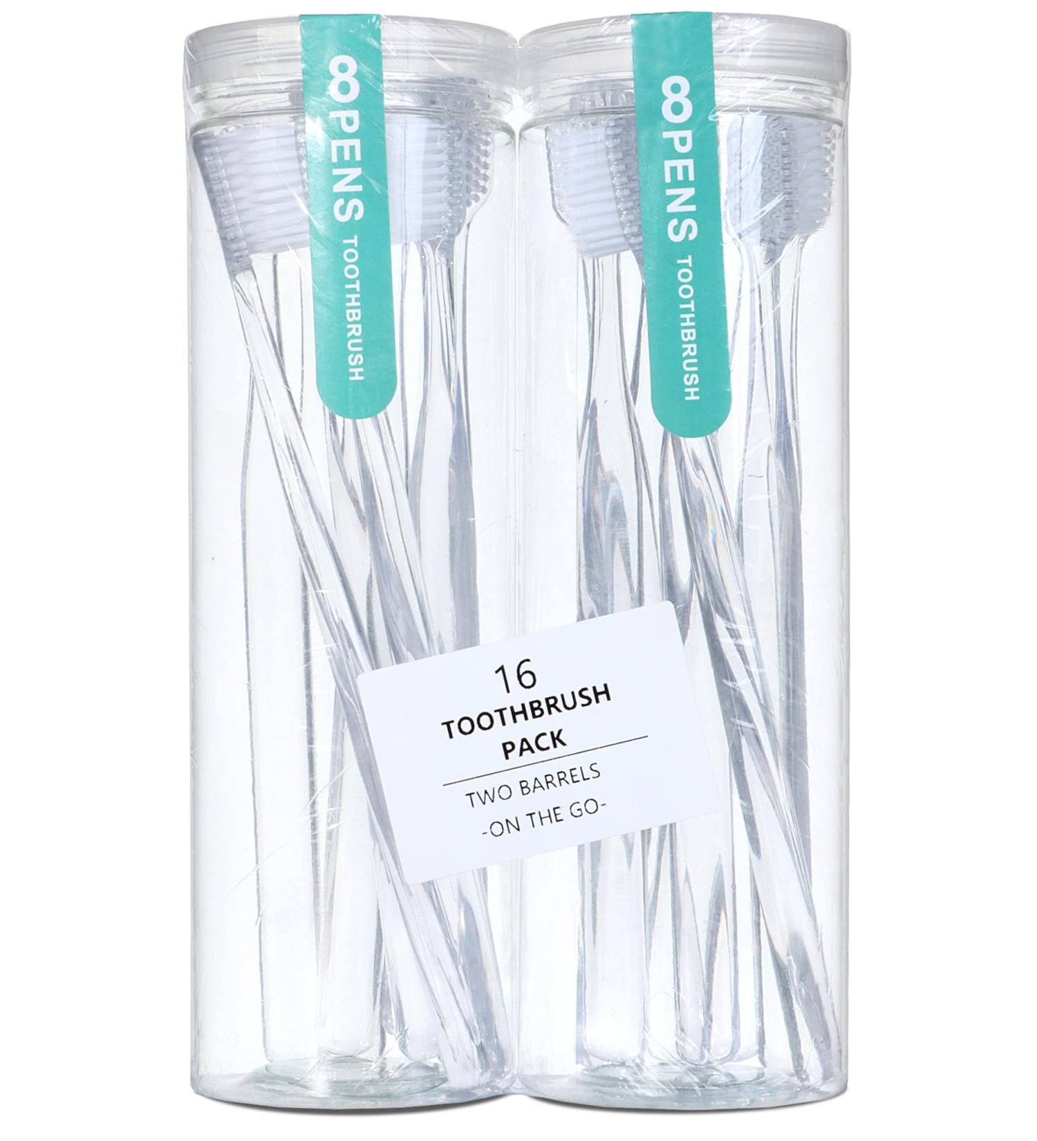 HiTuYi 16 Pieces Adult Super Soft Toothbrush - Ideal for Sensitive Teeth and Gum Atrophy - Travel-Friendly - Buy Online on GoSupps.com