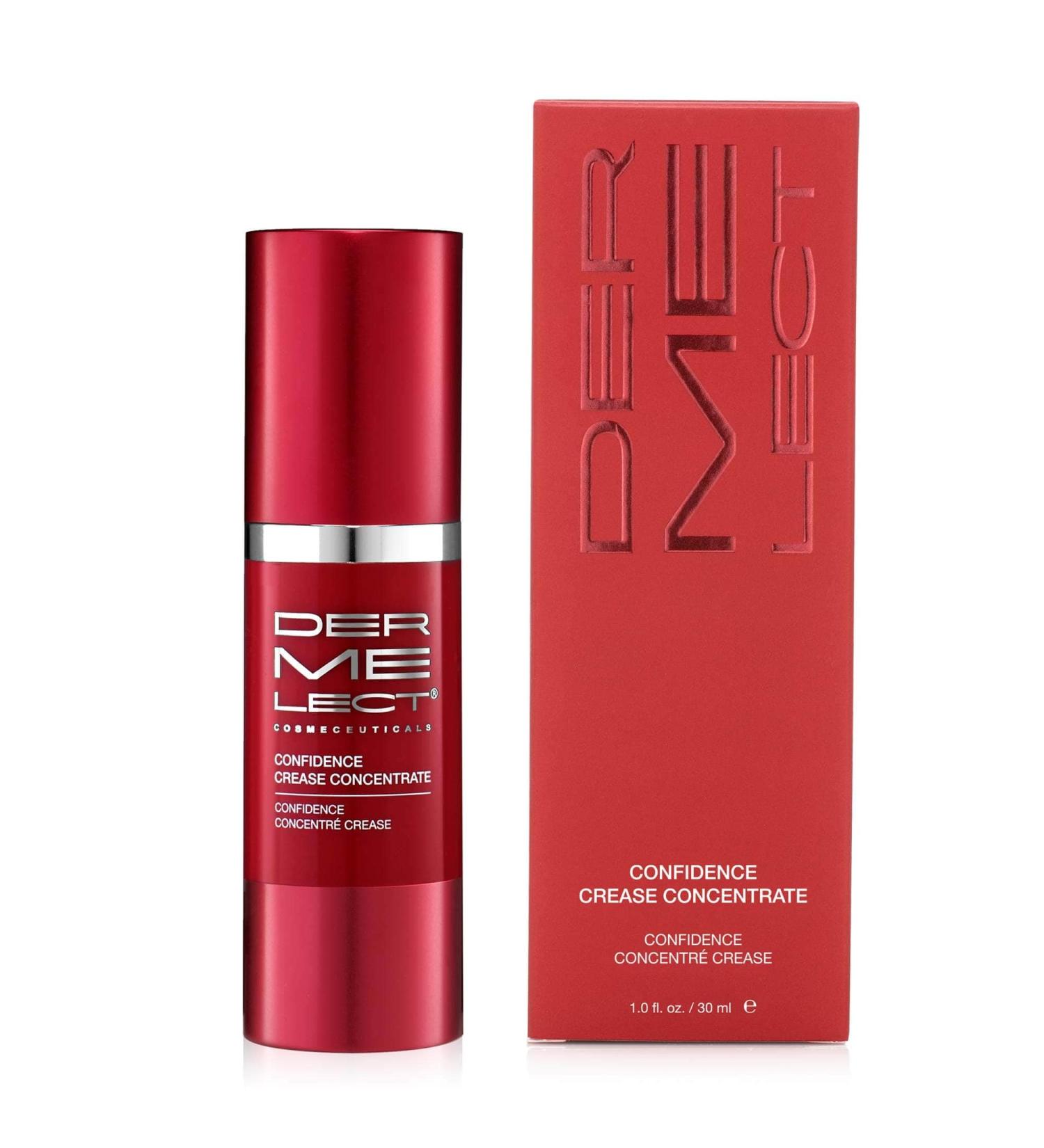 Dermelect Confidence Crease Concentrate - Best Anti-Aging Serum with Retinol & Hyaluronic Acid for Fine Lines & Wrinkles | 1 oz - Buy Online on GoSupps.com