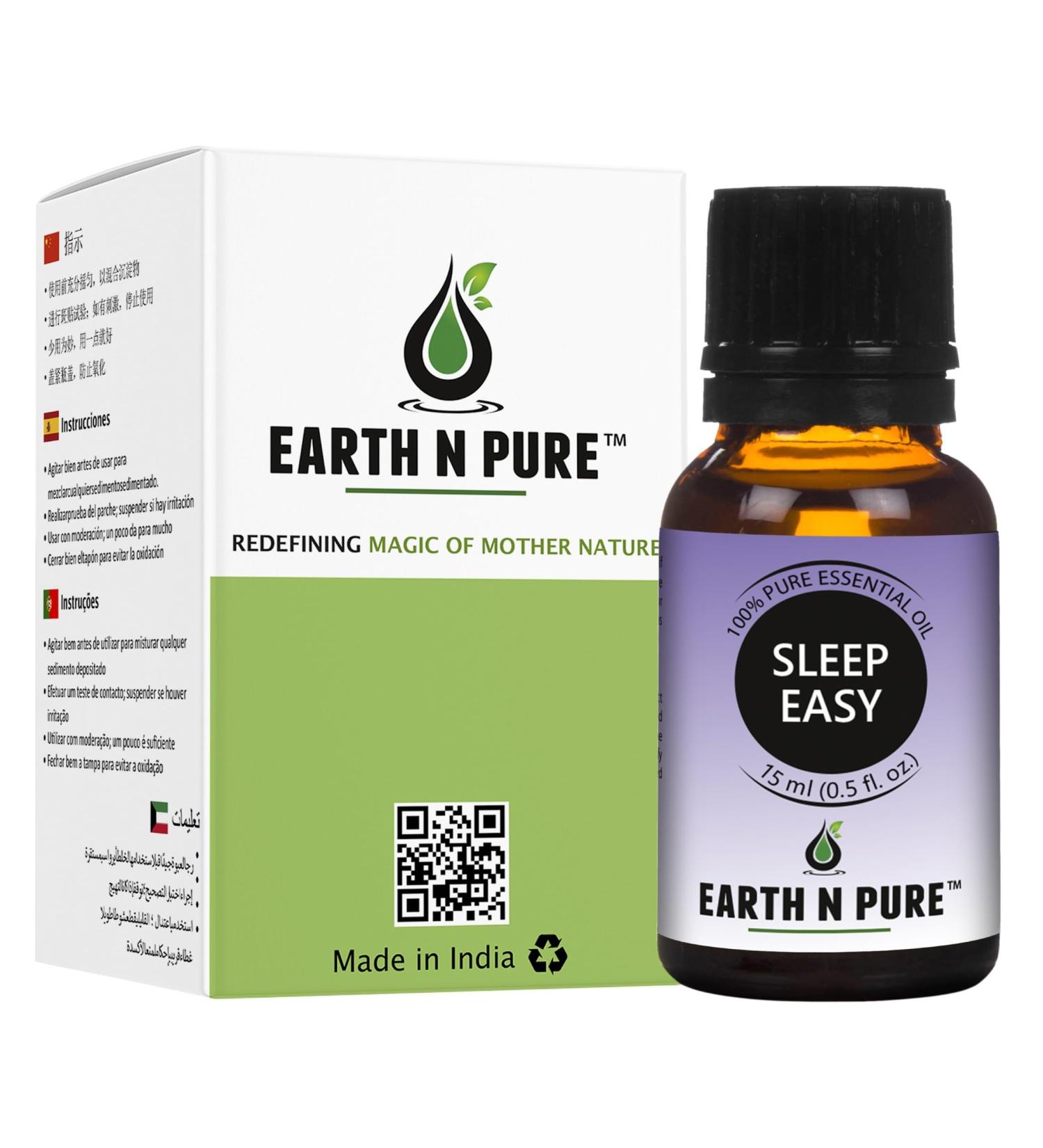 Earth N Pure Essential Oil Blend for Sleep Easy 15 ml - Buy Online on GoSupps.com