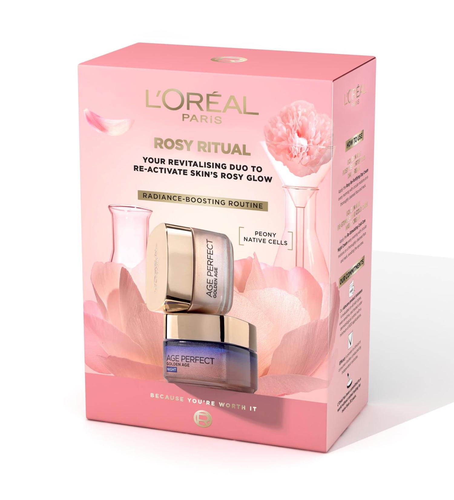 L'Or al Paris Rosy Ritual Gift Set - Your revitalizing duo to reactivate skin's rosy glow - Buy Online on GoSupps.com