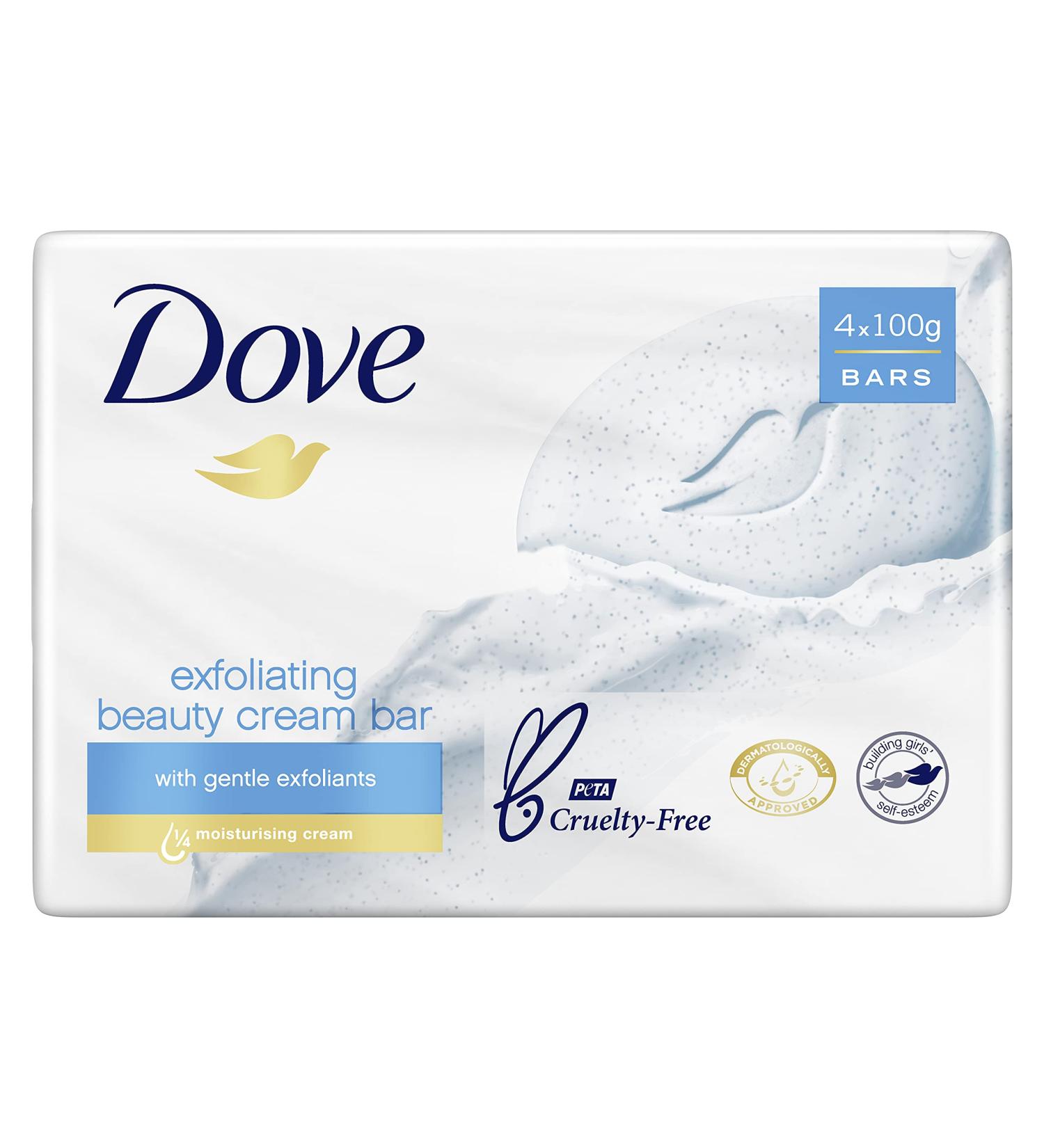 DOVE Gentle Peeling Cream - 100g Set of 4 | Hydrate & Exfoliate | International Shipping Available - Buy Online on GoSupps.com