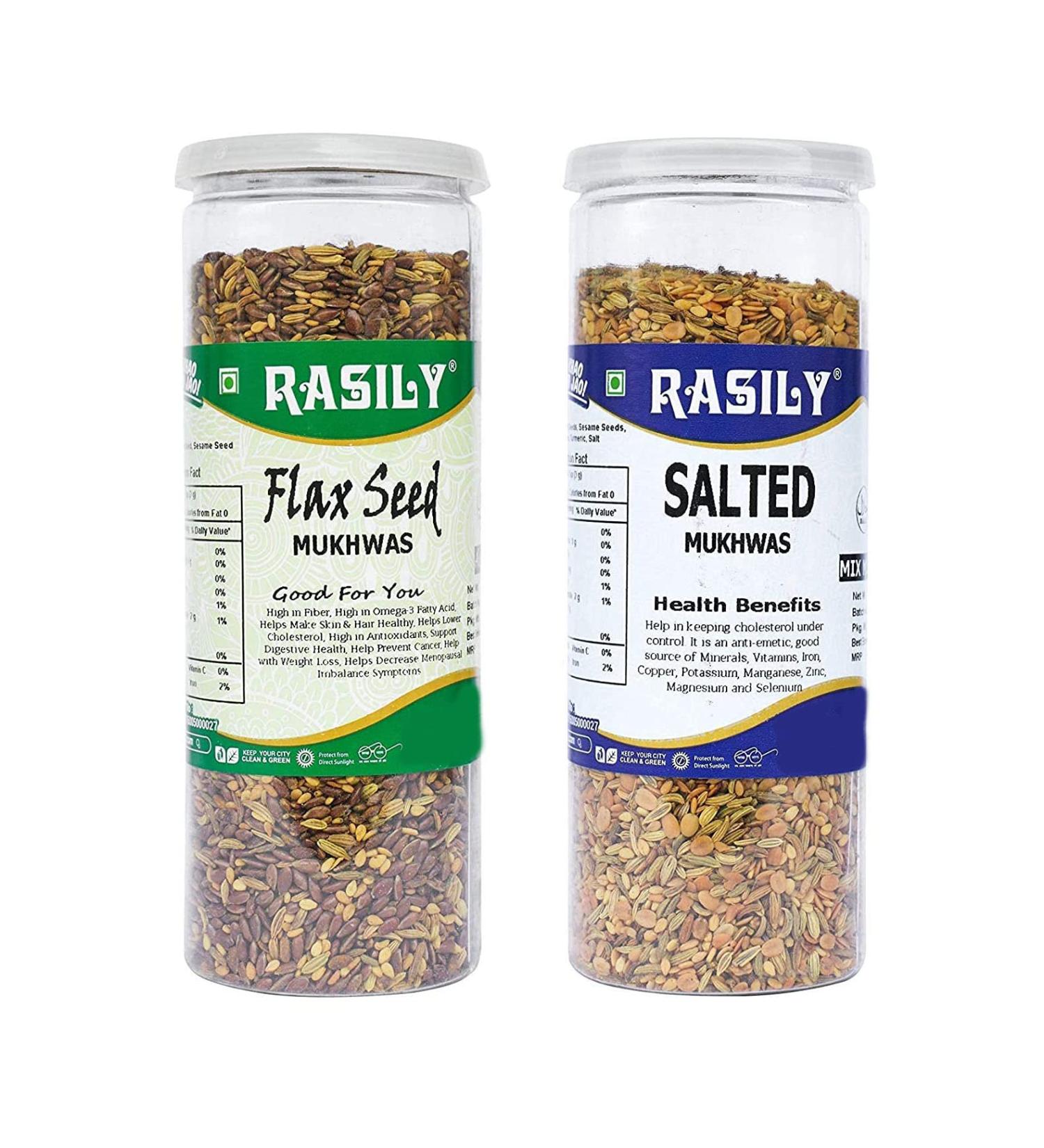 Rasily Salted and Flax Seed Mukhvas Combo_Packing May Vary - Buy Online on GoSupps.com
