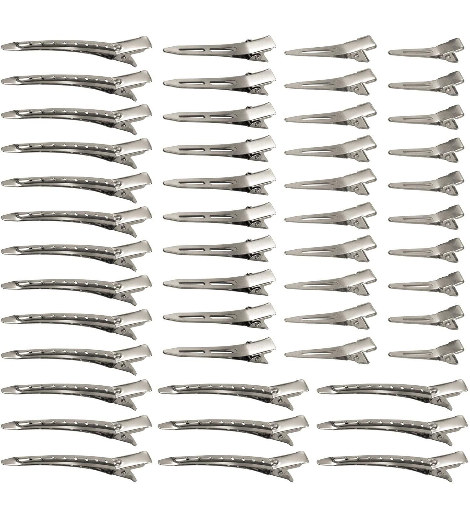 60 Pcs Metal Duck Hair Clips for Women & Girls - Slipproof Hairdresser Clamps (9cm 6cm 4.5cm 3.5cm) - Ideal for DIY Hairstyles - International Shipping Available - Buy Online on GoSupps.com