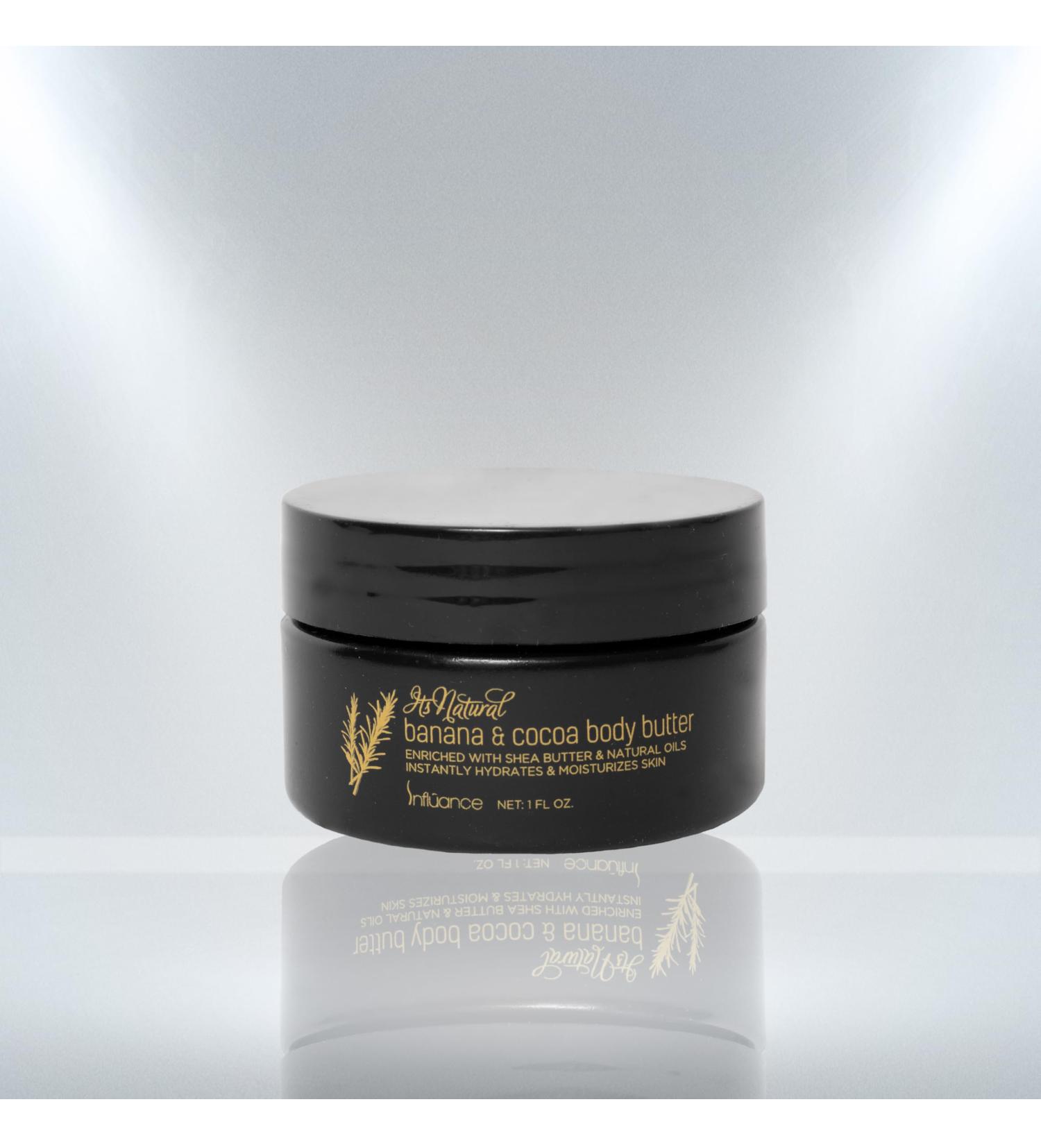 INFLUANCE It's Natural Body Butter (1 Fl Oz Banana & Cocoa)