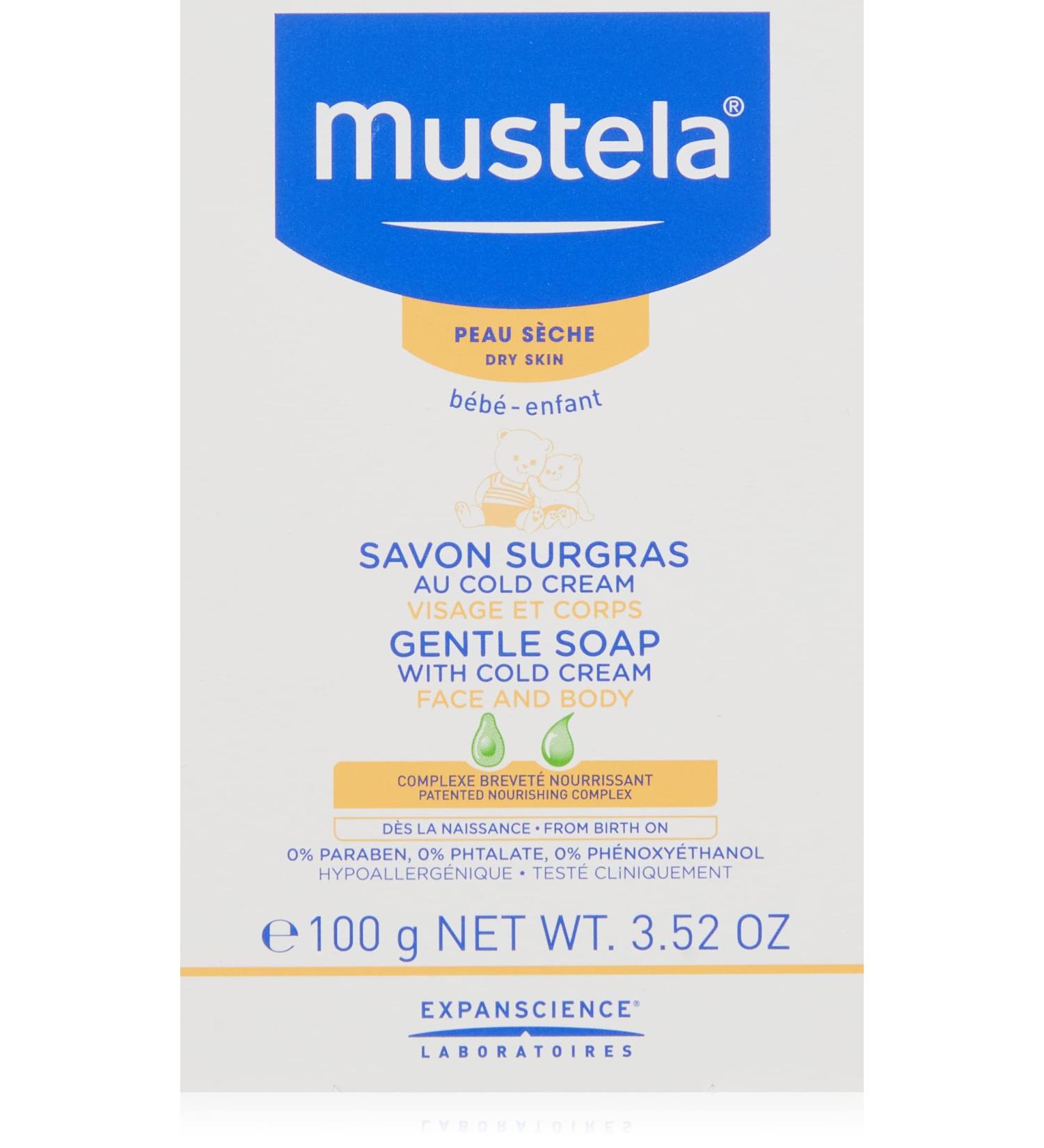 Buy Mustela Baby Gentle Soap with Cold Cream 3.52 oz | Nourish & Protect Baby's Skin - Buy Online on GoSupps.com