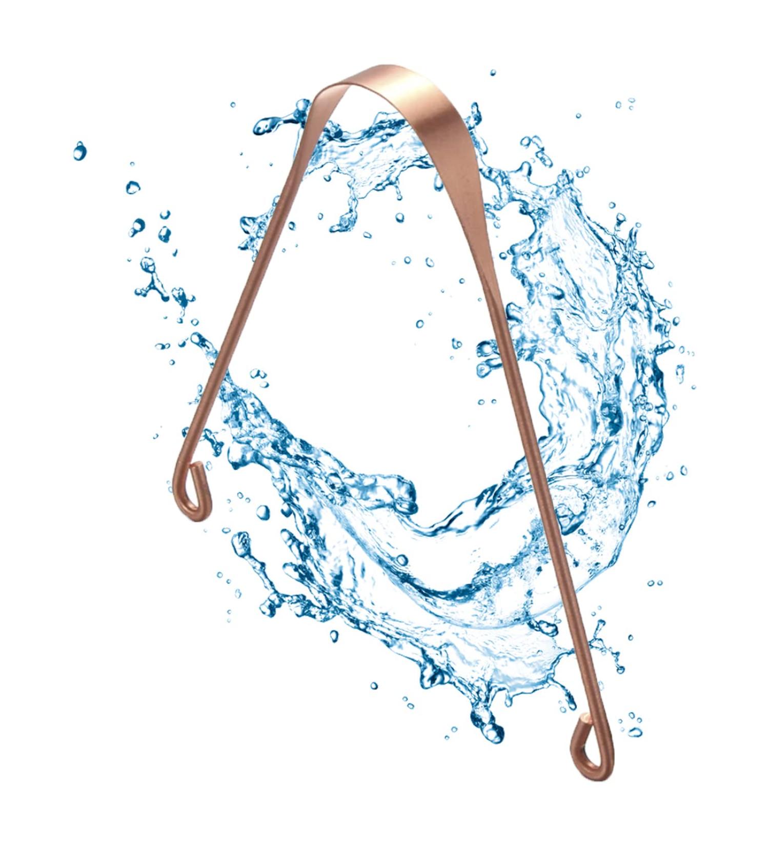 100% Copper Ayurveda Tongue Cleaner - Best Tongue Scraper from India | Enhance Oral Health - Buy Online on GoSupps.com