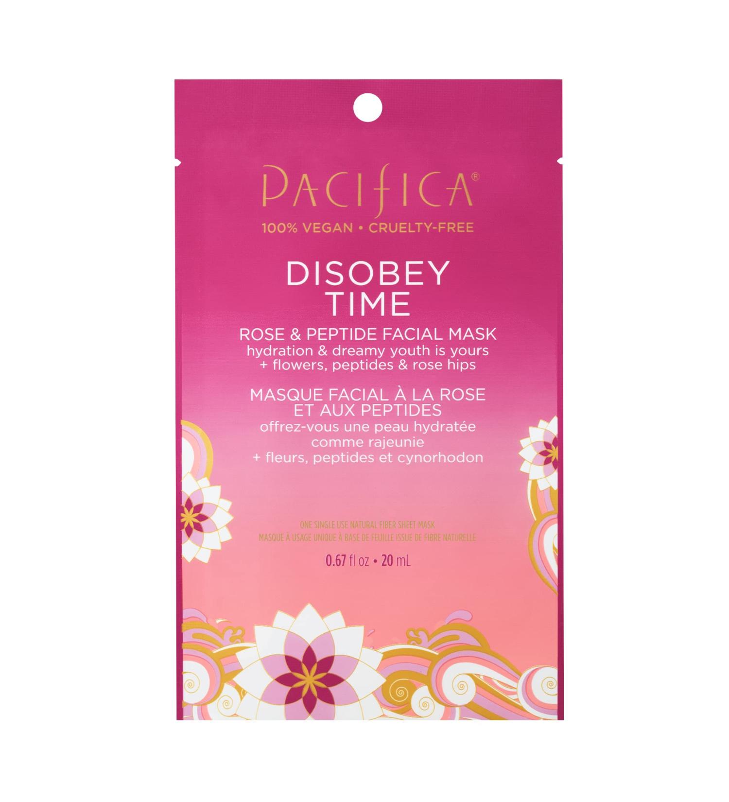 Pacifica Disobey Time Facial Mask - Rose and Peptide Single Pack - Buy Online on GoSupps.com